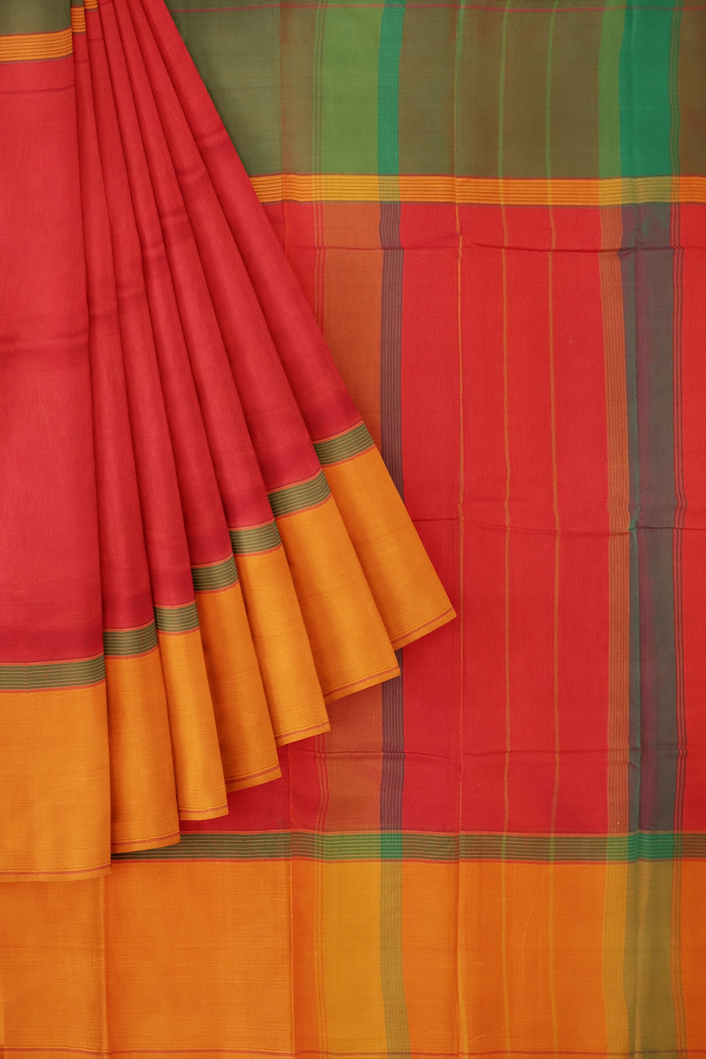 SENSAN Women’s Kanchi Cotton Saree with Blouse Piece [SKU:751]