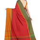 SENSAN Women’s Kanchi Cotton Saree with Blouse Piece [SKU:751]