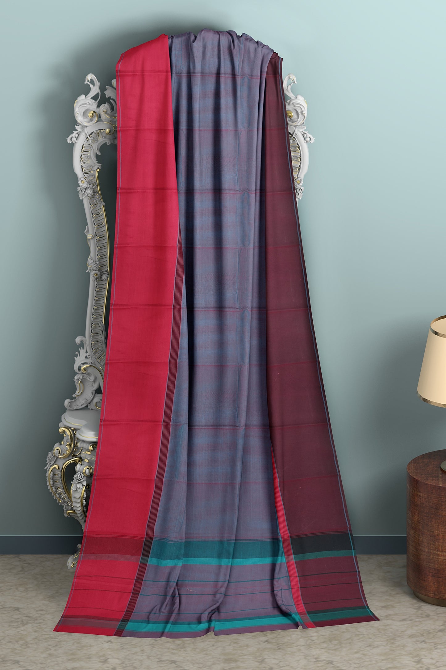 SENSAN Women’s Kanchi Cotton Saree with Blouse Piece [SKU:751]
