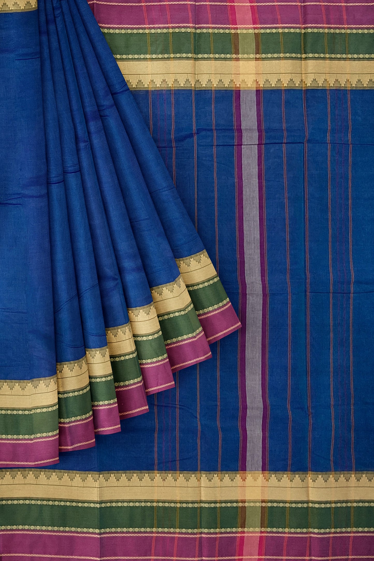SENSAN Women’s Kanchi Cotton Saree with Blouse Piece [SKU:752]