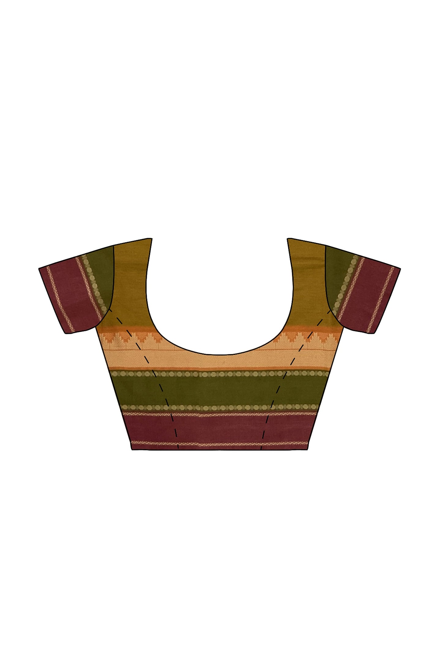 SENSAN Women’s Kanchi Cotton Saree with Blouse Piece [SKU:752]