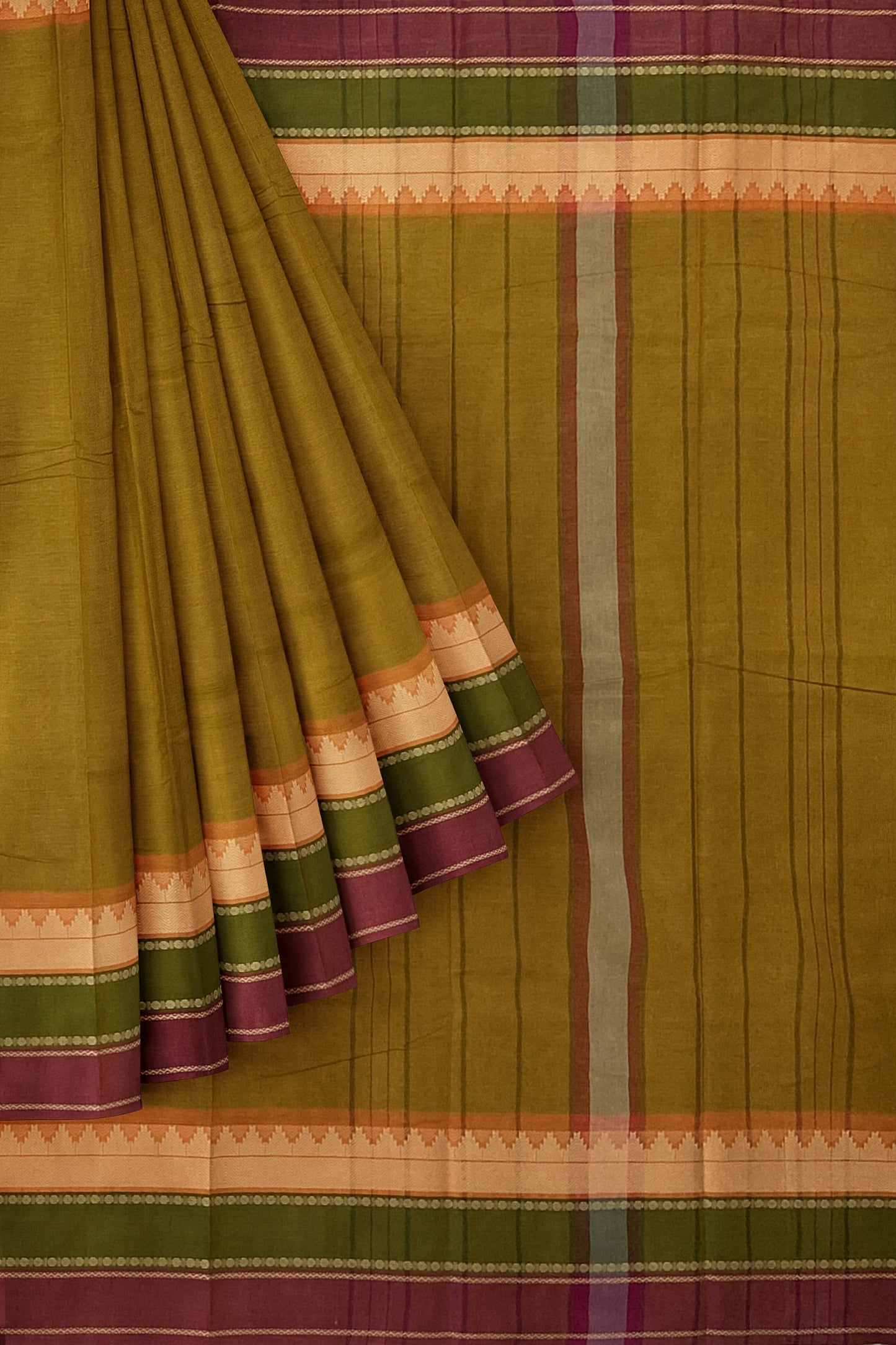 SENSAN Women’s Kanchi Cotton Saree with Blouse Piece [SKU:752]