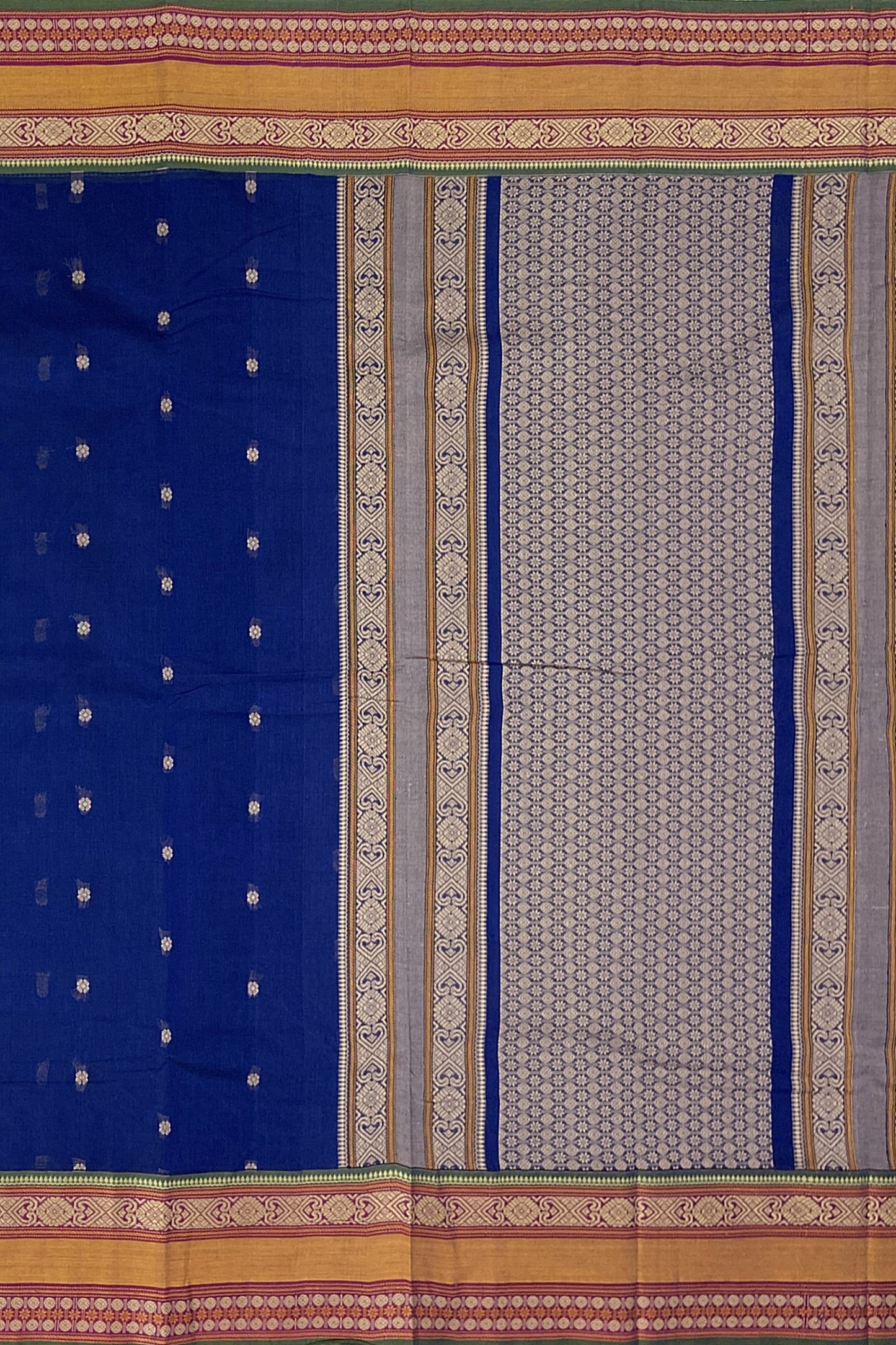 SENSAN Women’s Handloom Kanchi Cotton Saree with Blouse Piece [SKU:766]