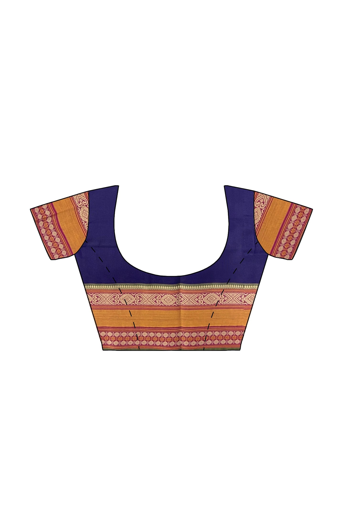 SENSAN Women’s Handloom Kanchi Cotton Saree with Blouse Piece [SKU:766]