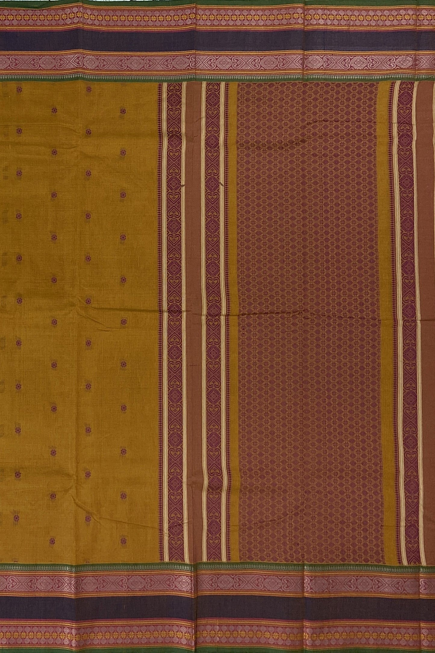 SENSAN Women’s Handloom Kanchi Cotton Saree with Blouse Piece [SKU:766]