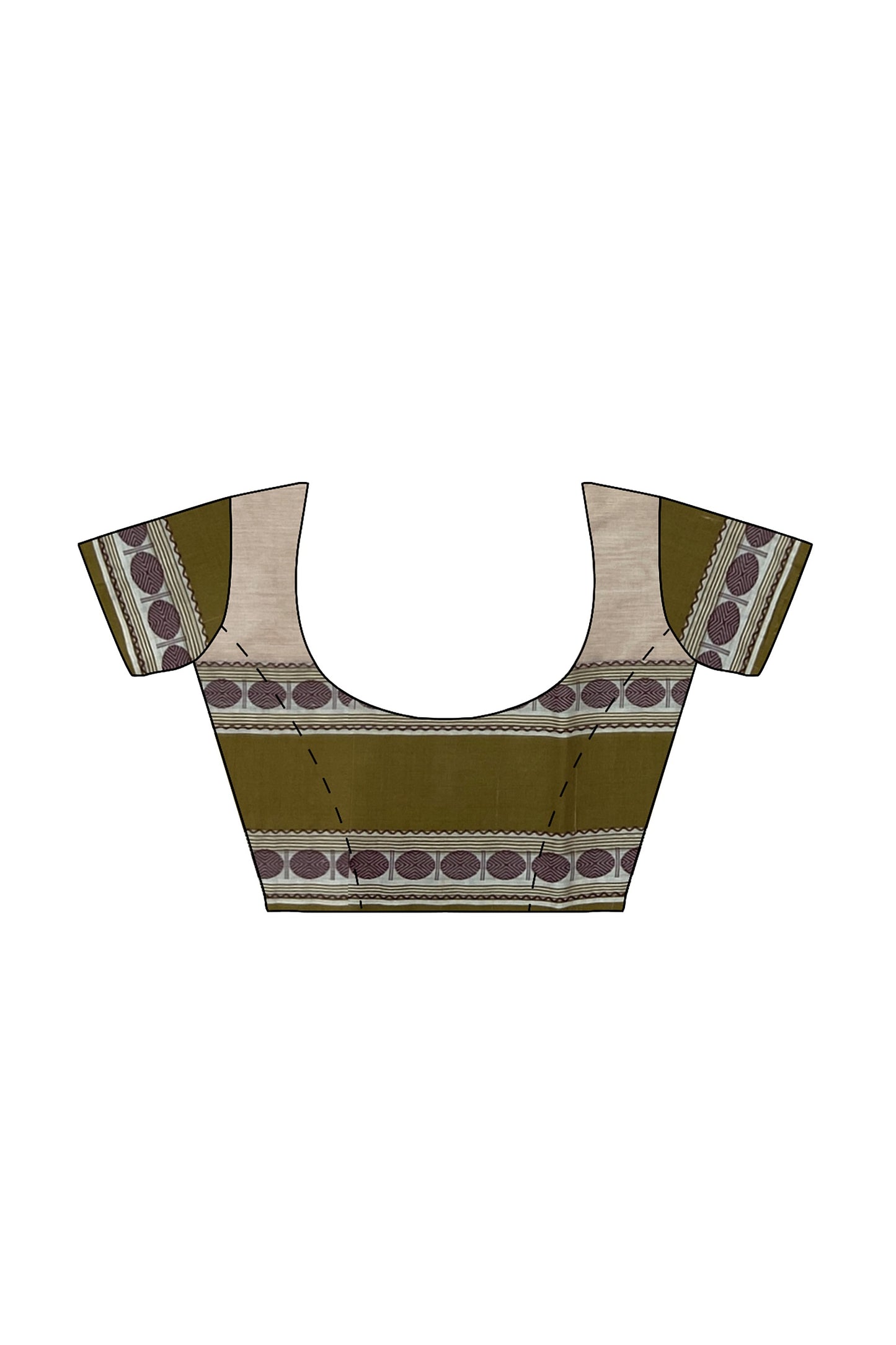 SENSAN Women’s Kanchi Cotton Saree with Blouse Piece [SKU:772]