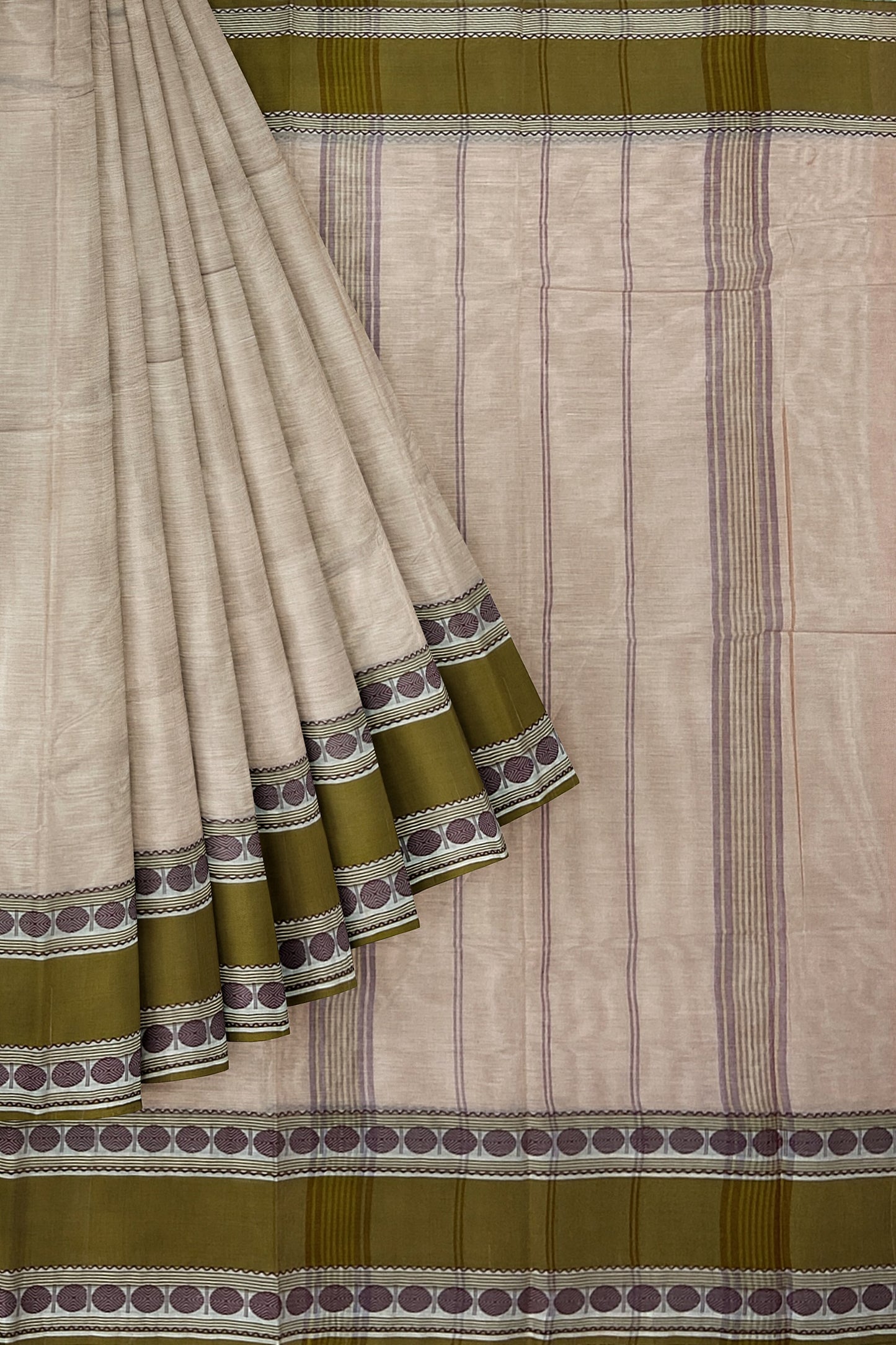SENSAN Women’s Kanchi Cotton Saree with Blouse Piece [SKU:772]