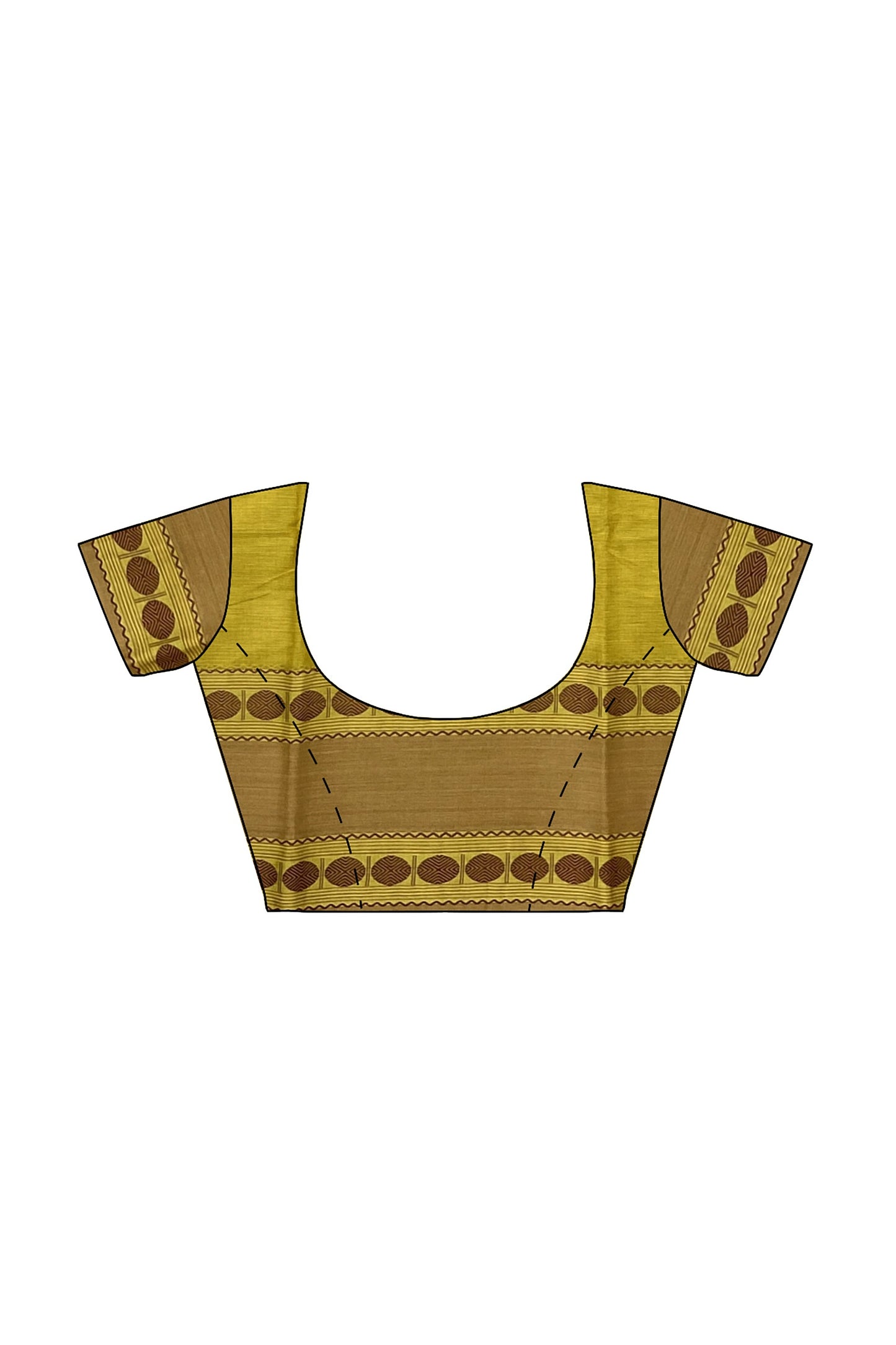 SENSAN Women’s Kanchi Cotton Saree with Blouse Piece [SKU:772]