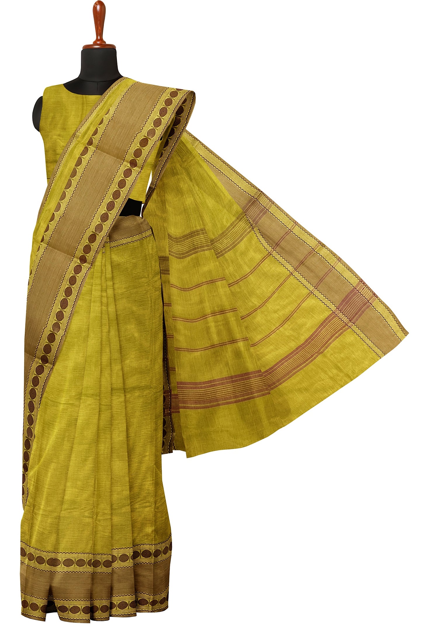 SENSAN Women’s Kanchi Cotton Saree with Blouse Piece [SKU:772]