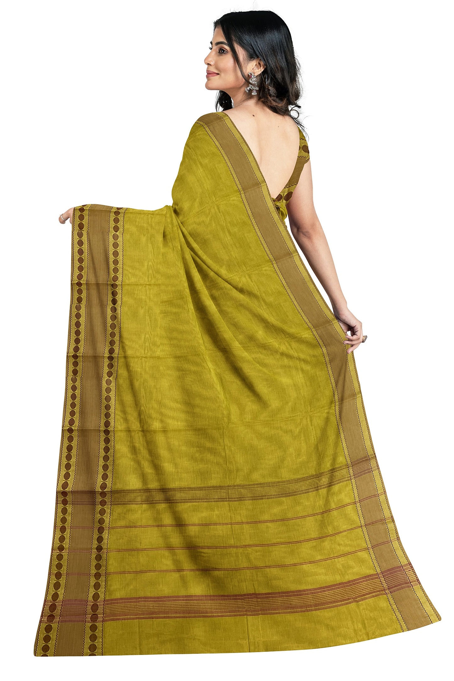 SENSAN Women’s Kanchi Cotton Saree with Blouse Piece [SKU:772]