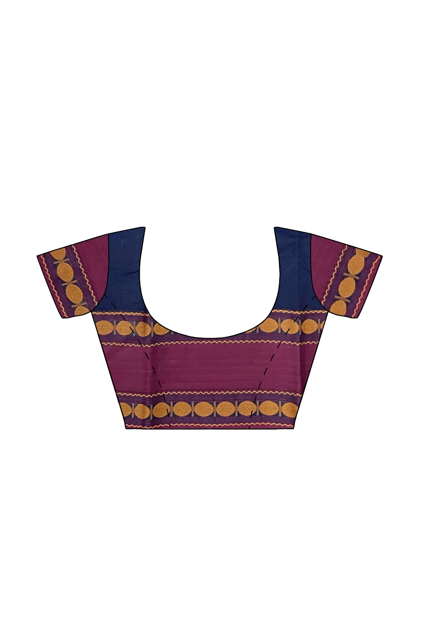 SENSAN Women’s Kanchi Cotton Saree with Blouse Piece [SKU:772]
