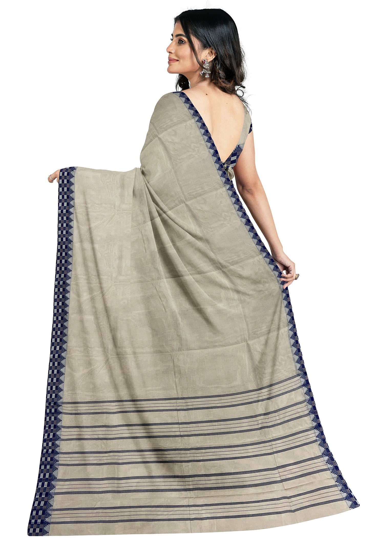 SENSAN Women’s  Kanchi Cotton Saree with Blouse Piece [SKU:773]