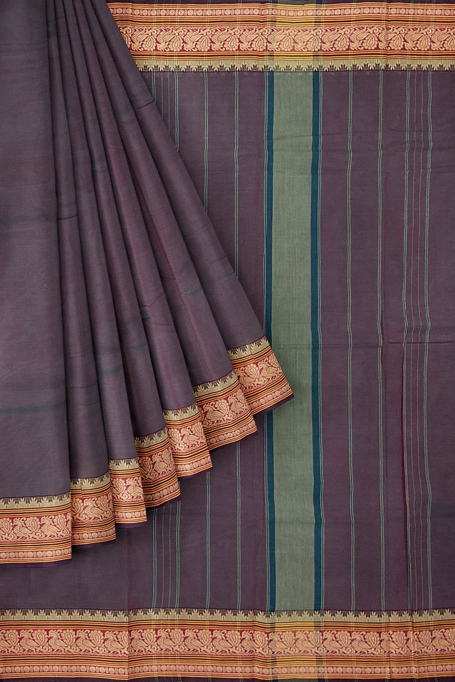 SENSAN Women’s  Kanchi Cotton Saree with Blouse Piece [SKU:779]
