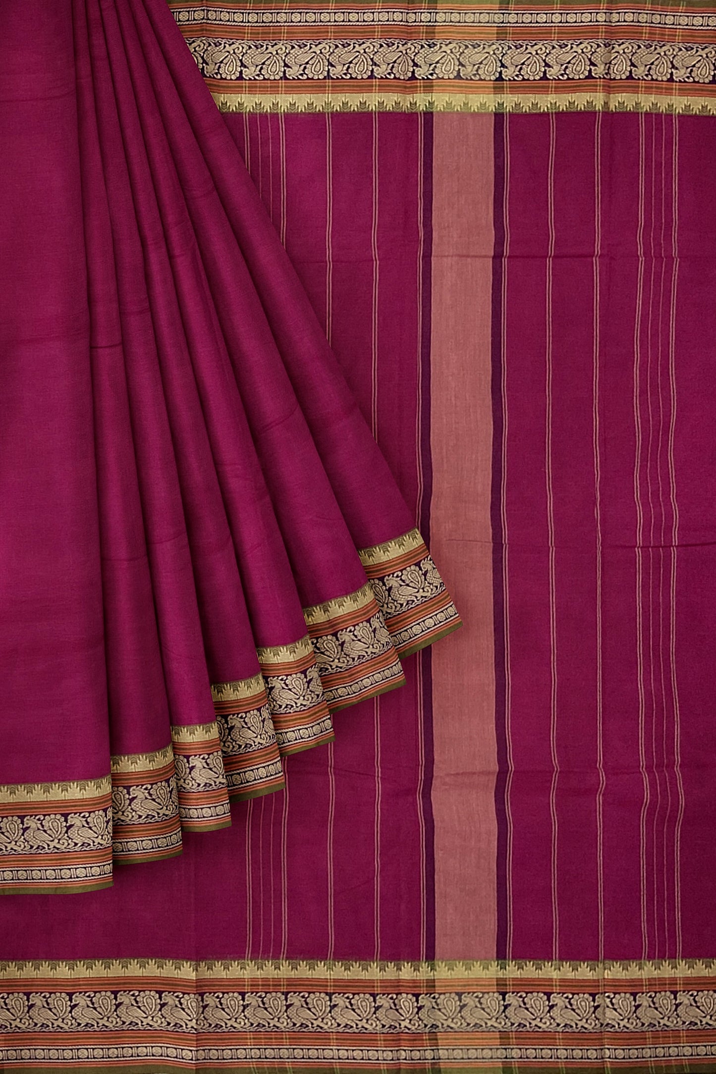 SENSAN Women’s  Kanchi Cotton Saree with Blouse Piece [SKU:779]