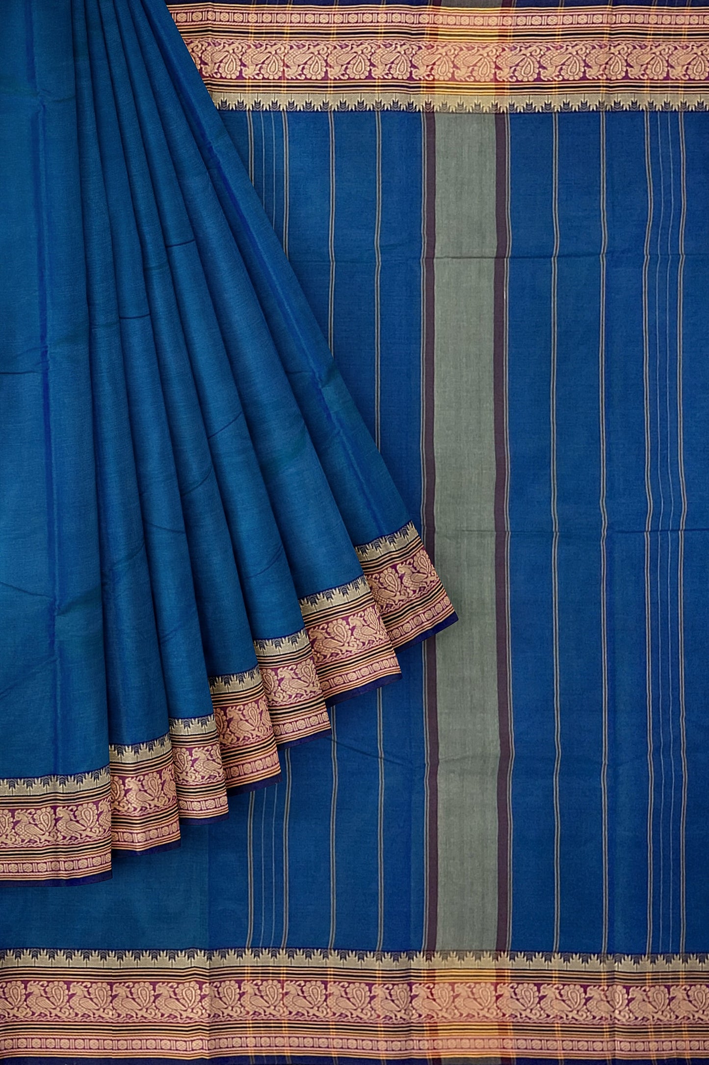 SENSAN Women’s  Kanchi Cotton Saree with Blouse Piece [SKU:779]