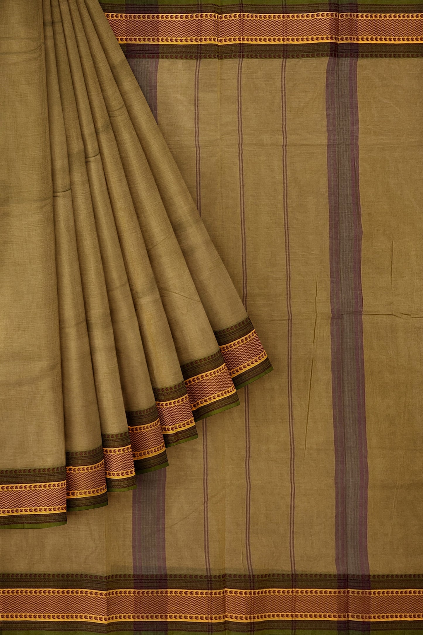 SENSAN Women’s  Kanchi Cotton Saree with Blouse Piece [SKU:780]