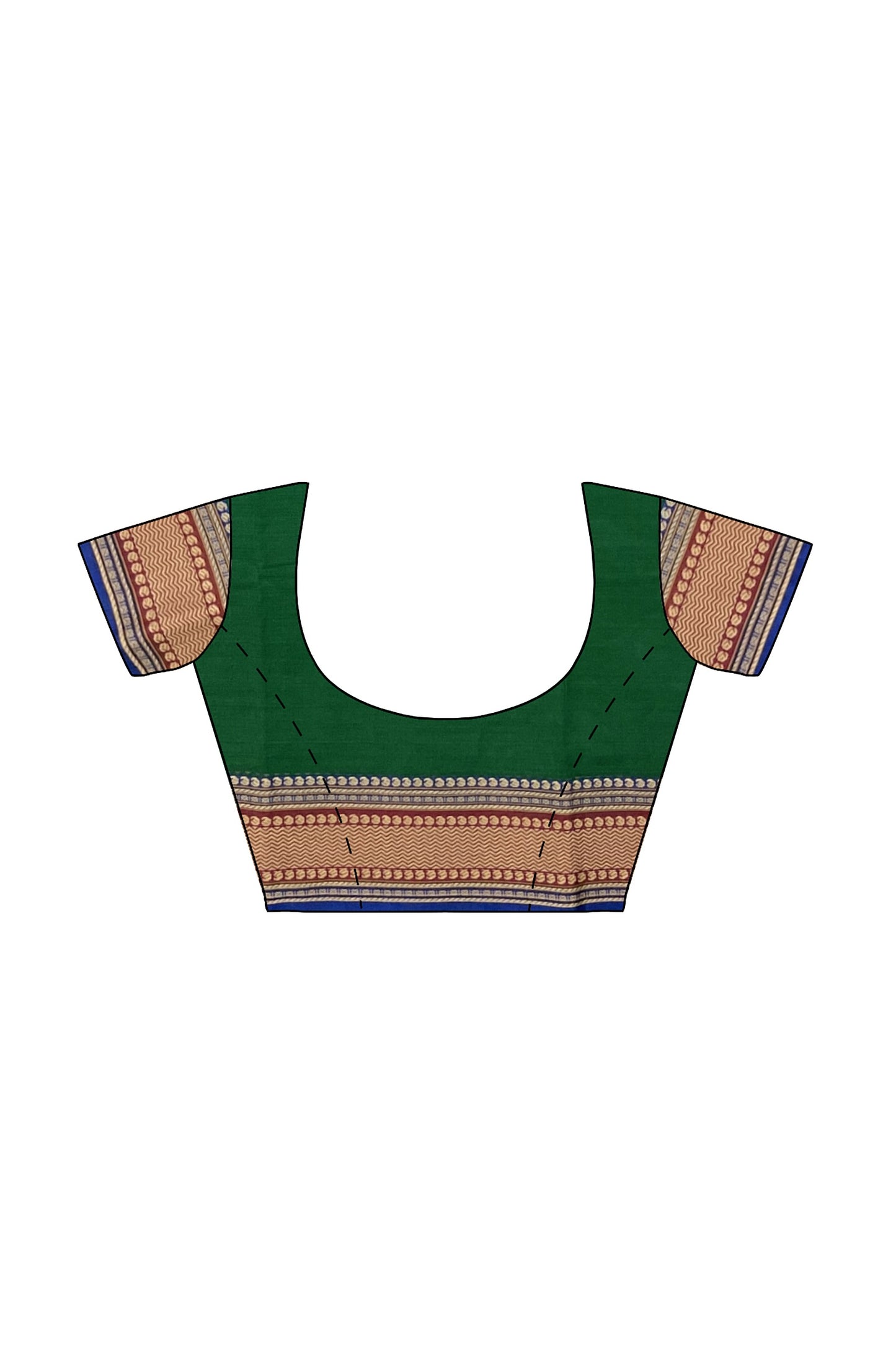 SENSAN Women’s  Kanchi Cotton Saree with Blouse Piece [SKU:780]