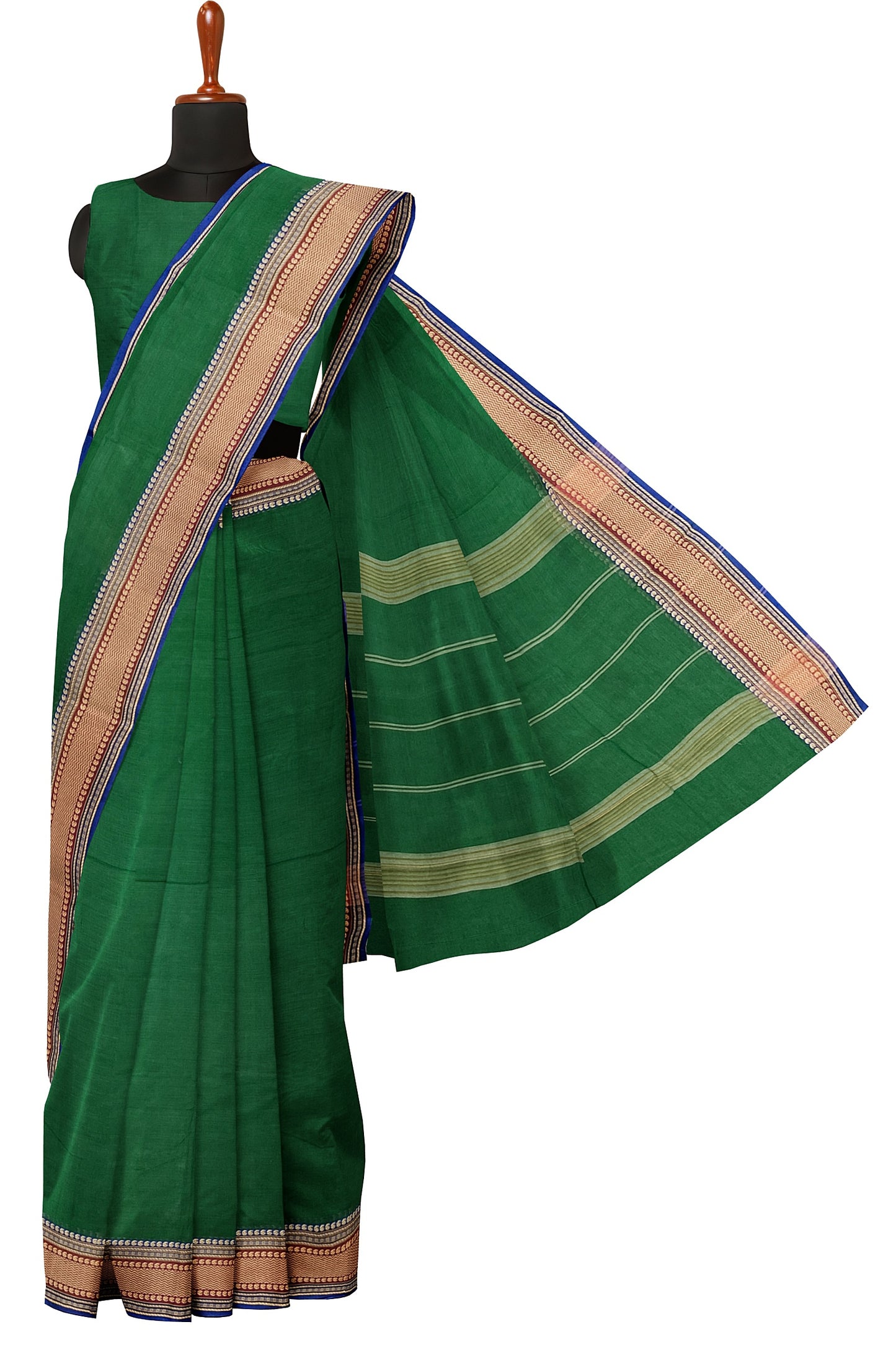 SENSAN Women’s  Kanchi Cotton Saree with Blouse Piece [SKU:780]