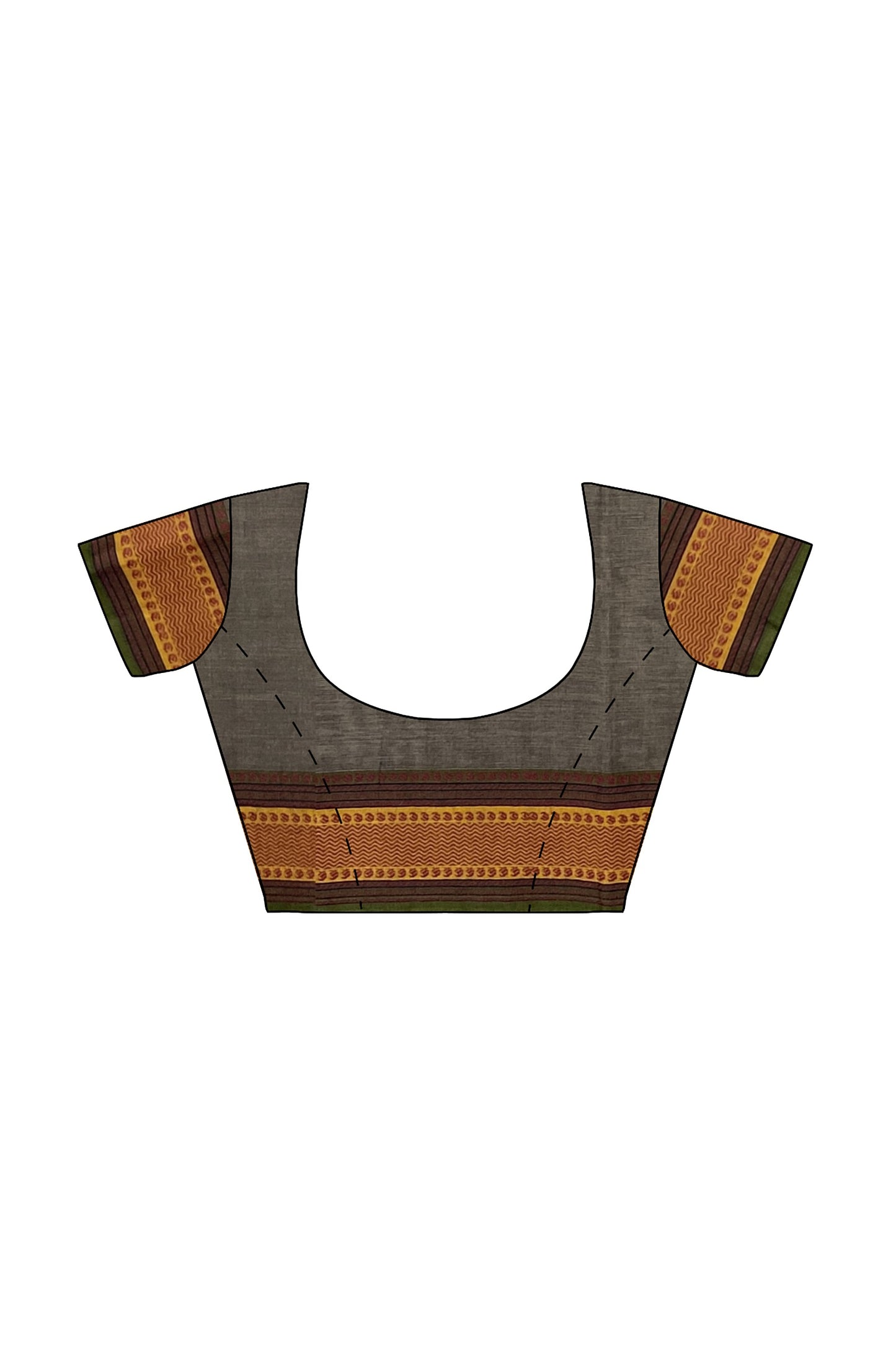 SENSAN Women’s  Kanchi Cotton Saree with Blouse Piece [SKU:780]