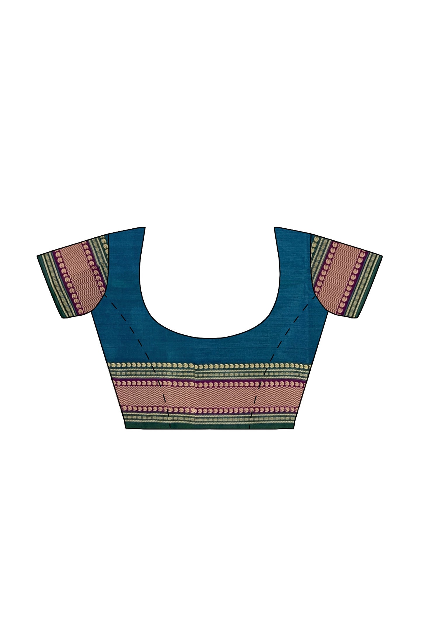 SENSAN Women’s  Kanchi Cotton Saree with Blouse Piece [SKU:780]