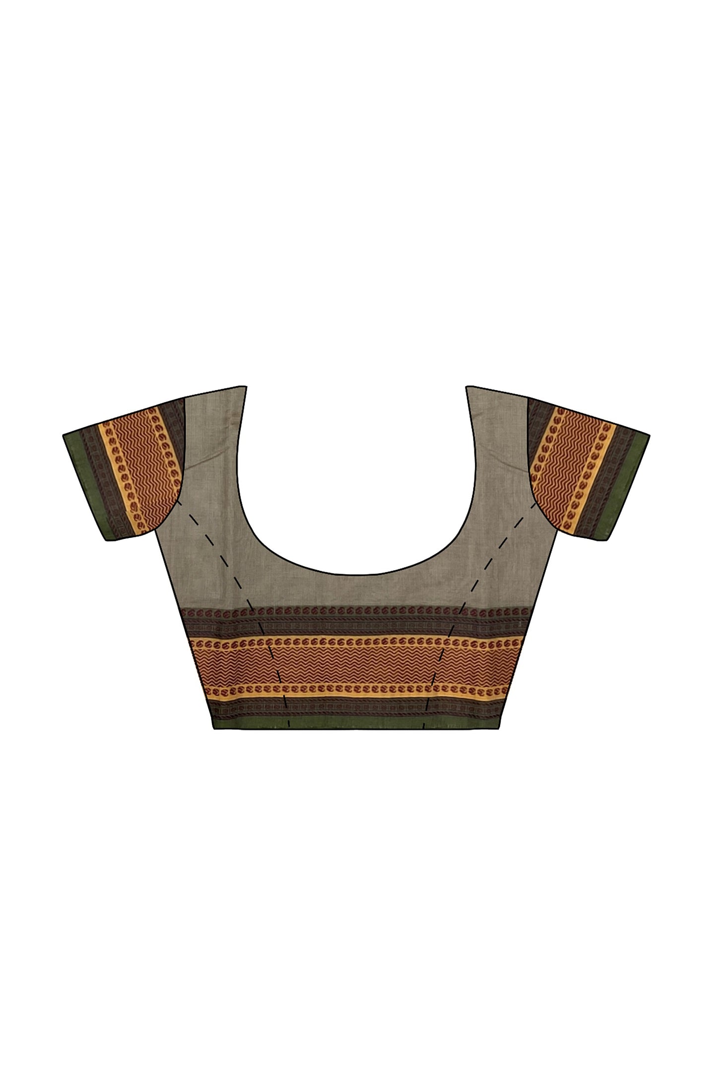 SENSAN Women’s  Kanchi Cotton Saree with Blouse Piece [SKU:780]
