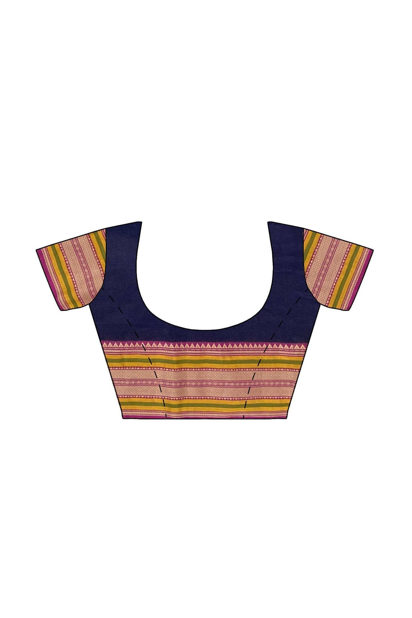 SENSAN Women’s Kanchi Cotton Saree with Blouse Piece [SKU:782]