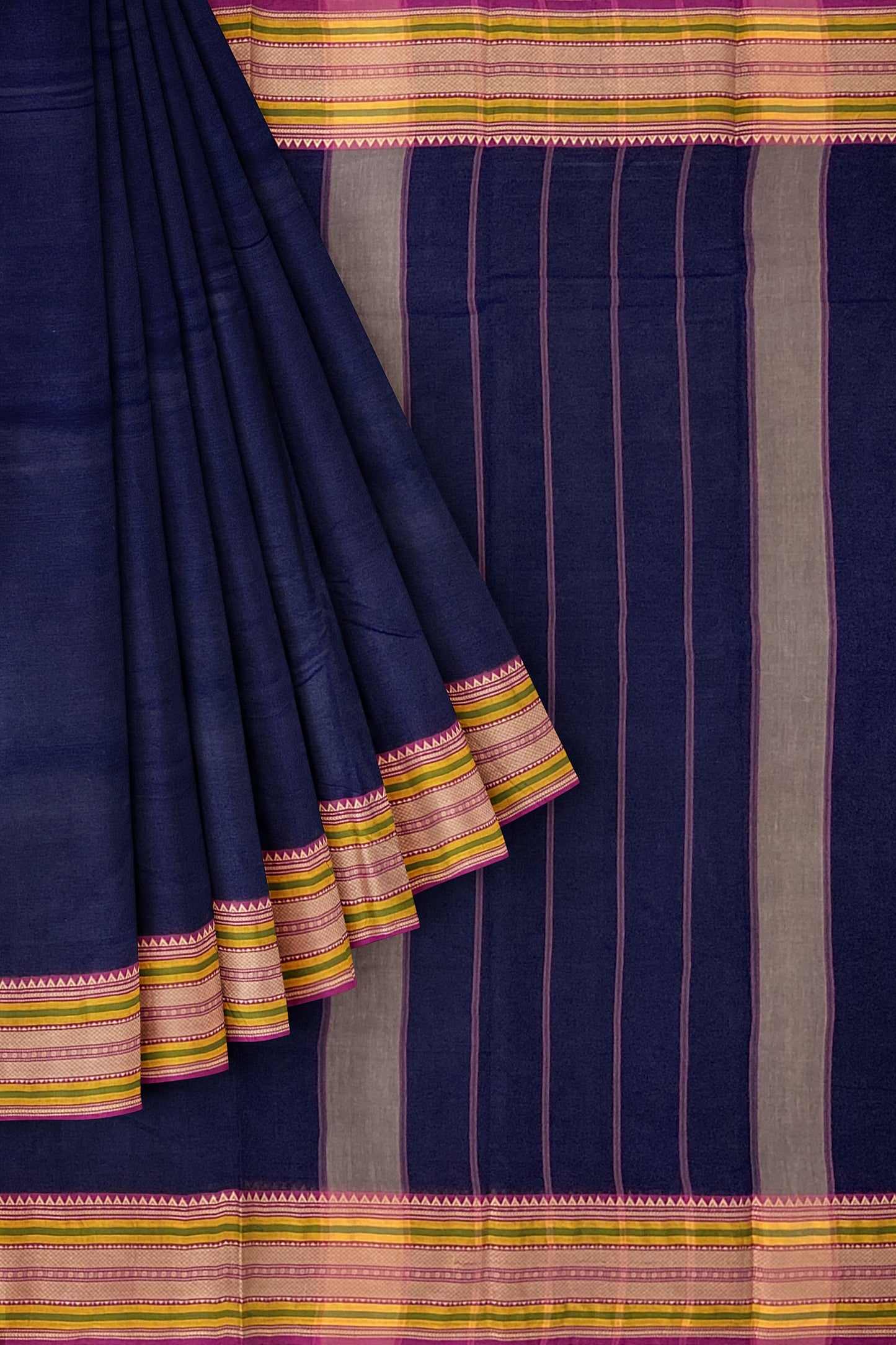 SENSAN Women’s Kanchi Cotton Saree with Blouse Piece [SKU:782]