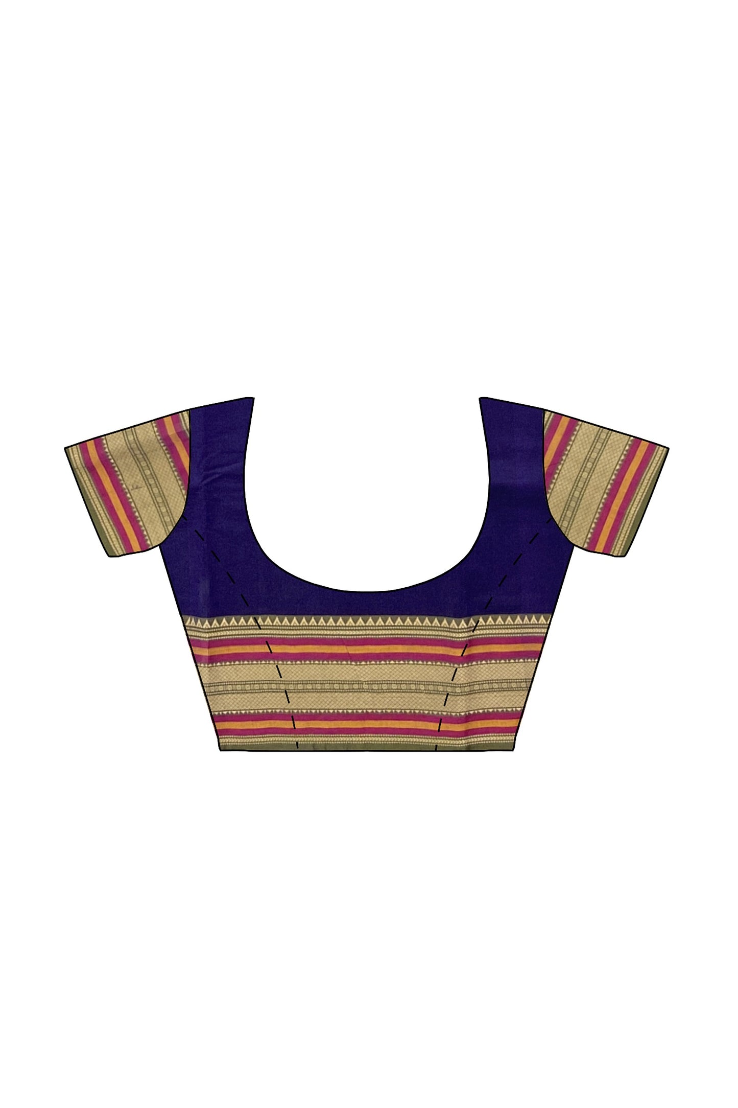 SENSAN Women’s Kanchi Cotton Saree with Blouse Piece [SKU:782]