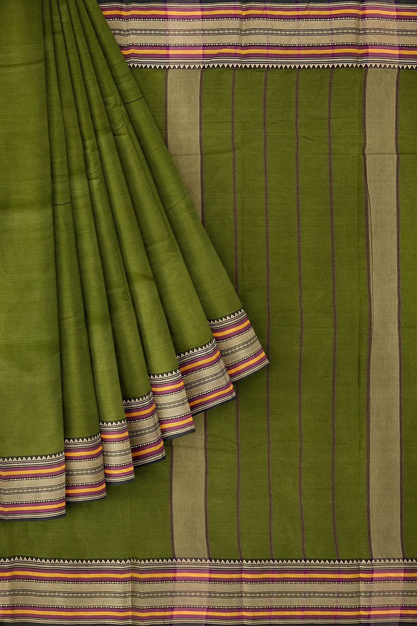 SENSAN Women’s Kanchi Cotton Saree with Blouse Piece [SKU:782]