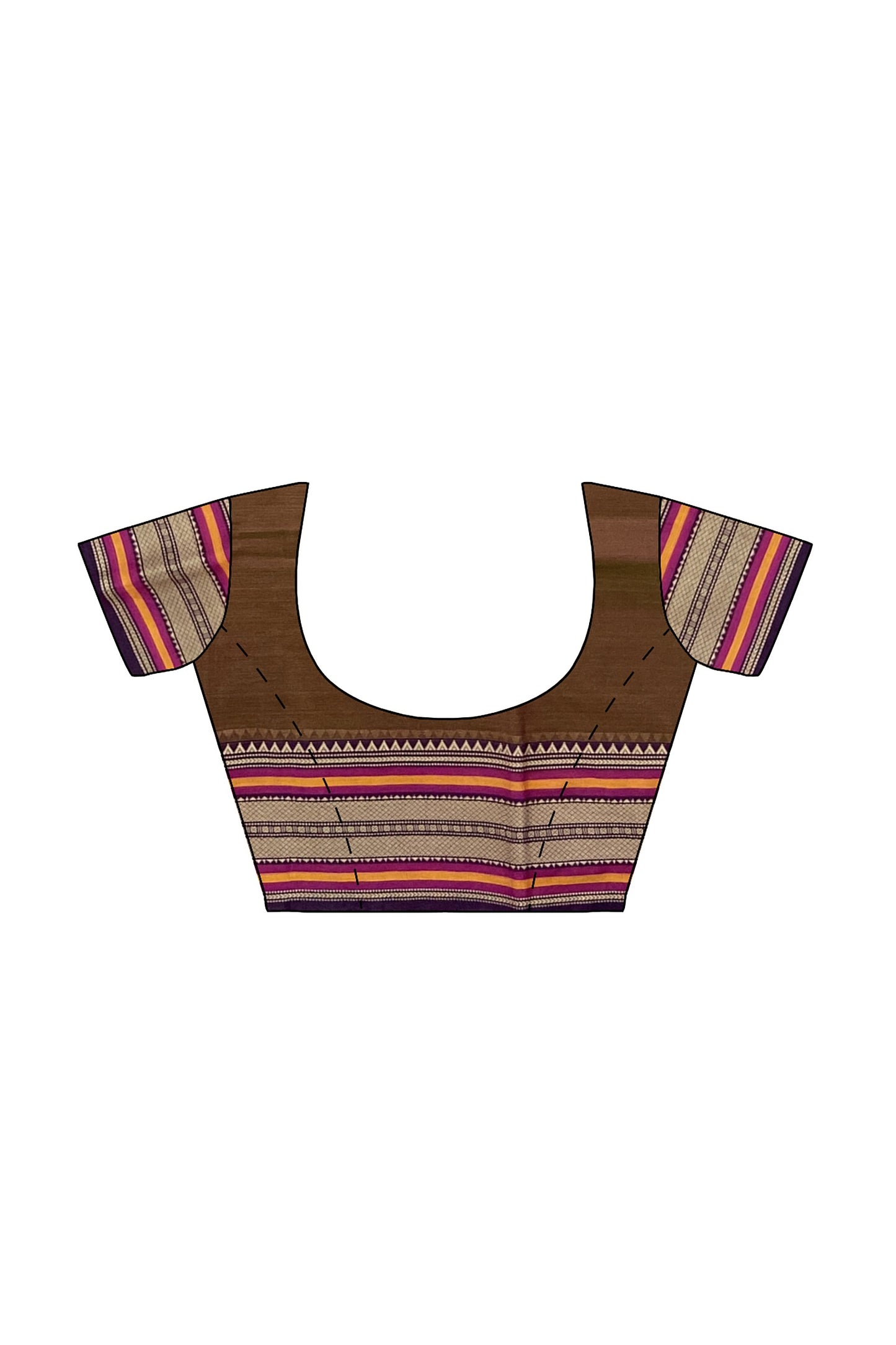 SENSAN Women’s Kanchi Cotton Saree with Blouse Piece [SKU:782]