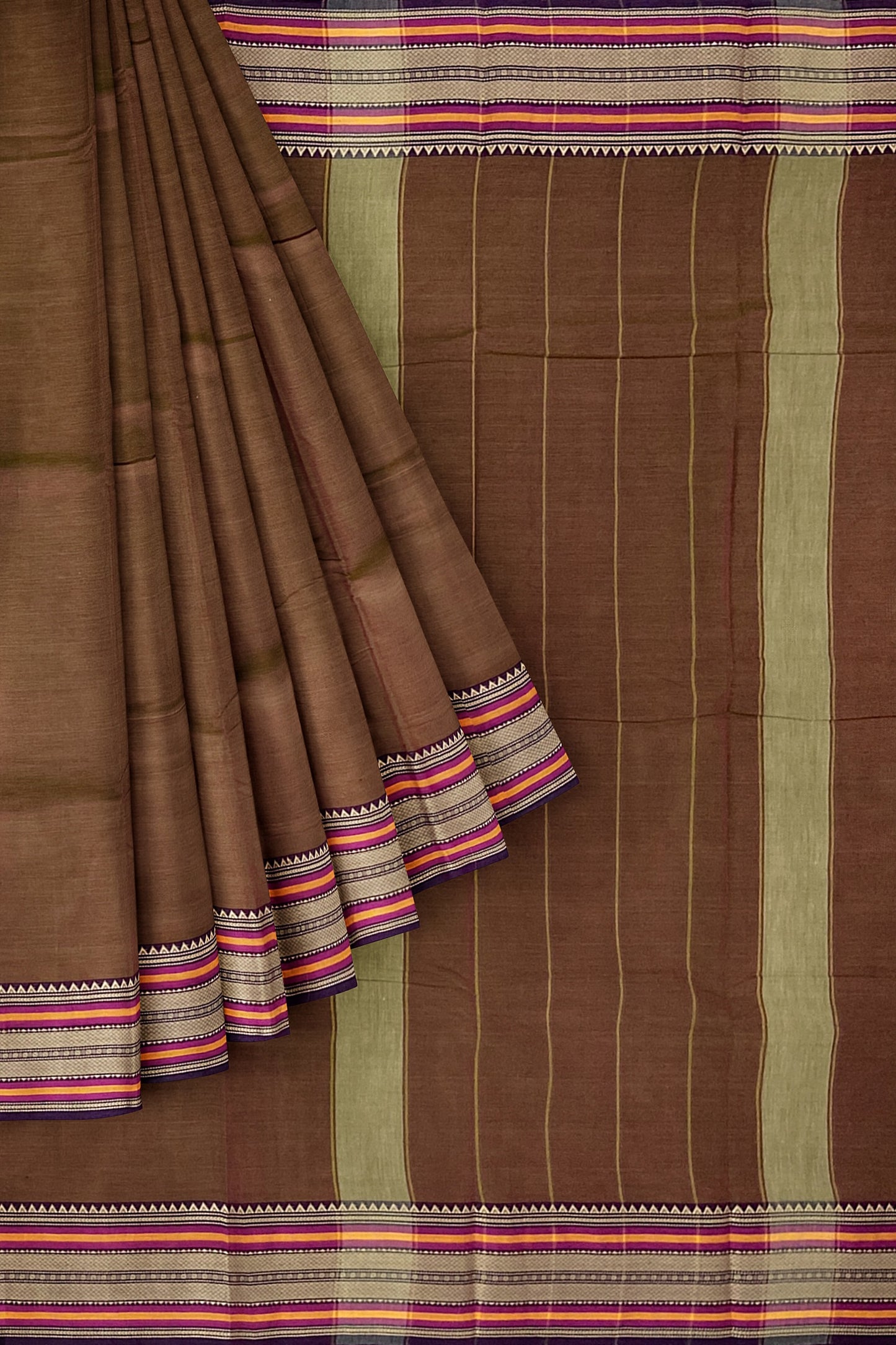 SENSAN Women’s Kanchi Cotton Saree with Blouse Piece [SKU:782]