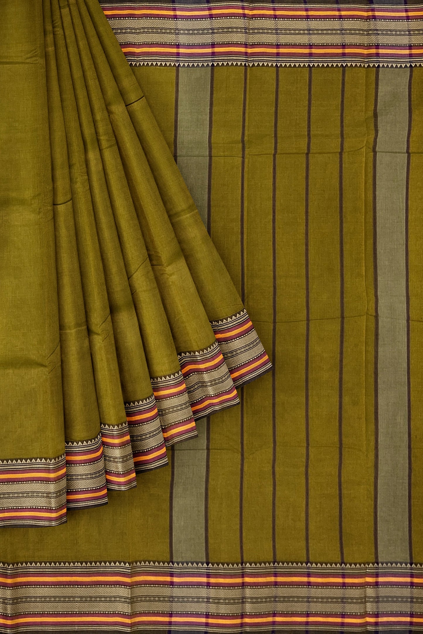 SENSAN Women’s Kanchi Cotton Saree with Blouse Piece [SKU:782]