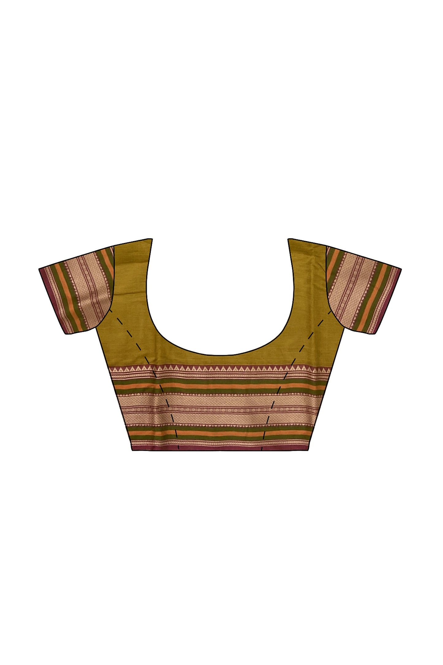 SENSAN Women’s Kanchi Cotton Saree with Blouse Piece [SKU:782]