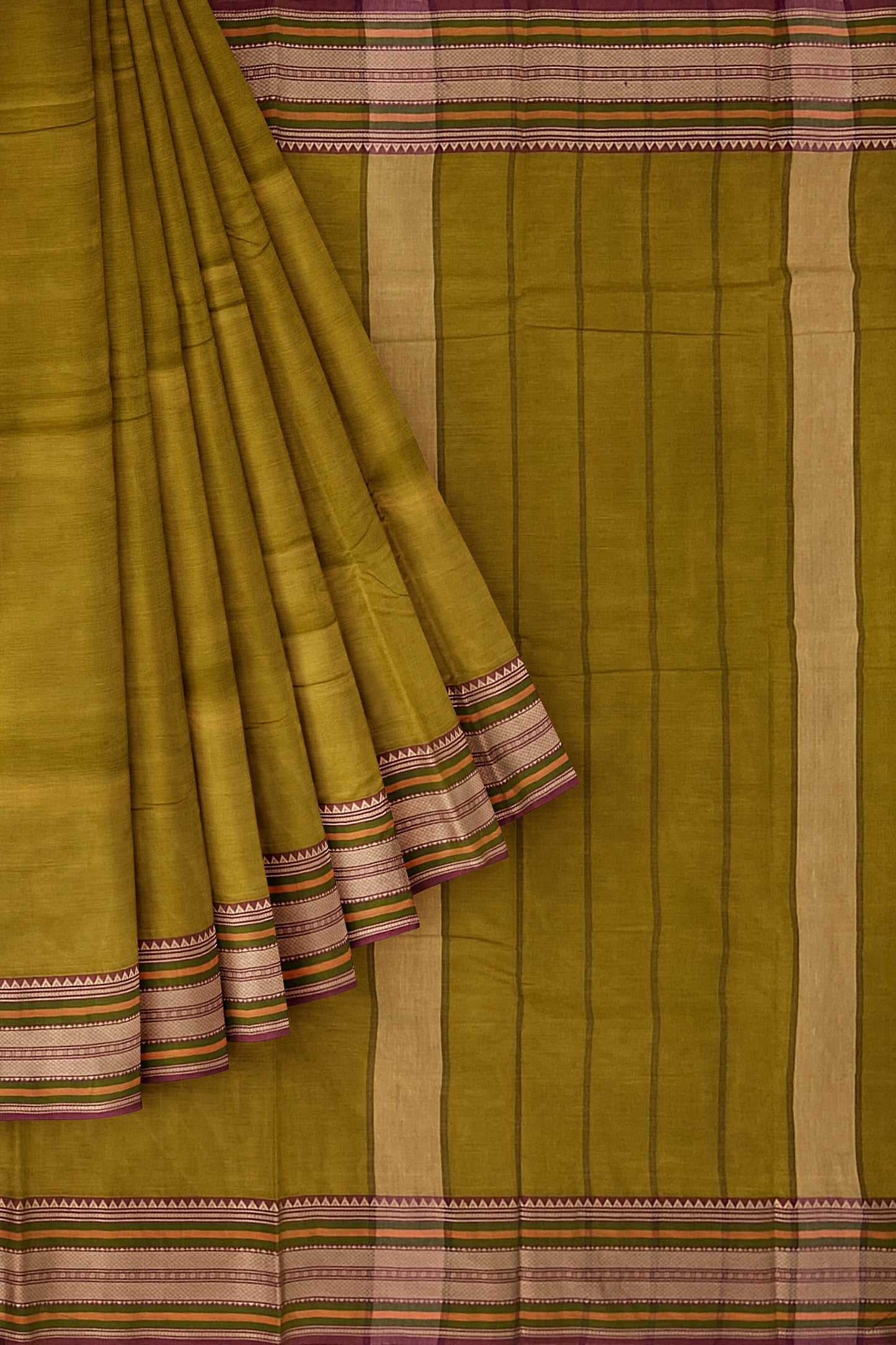 SENSAN Women’s Kanchi Cotton Saree with Blouse Piece [SKU:782]