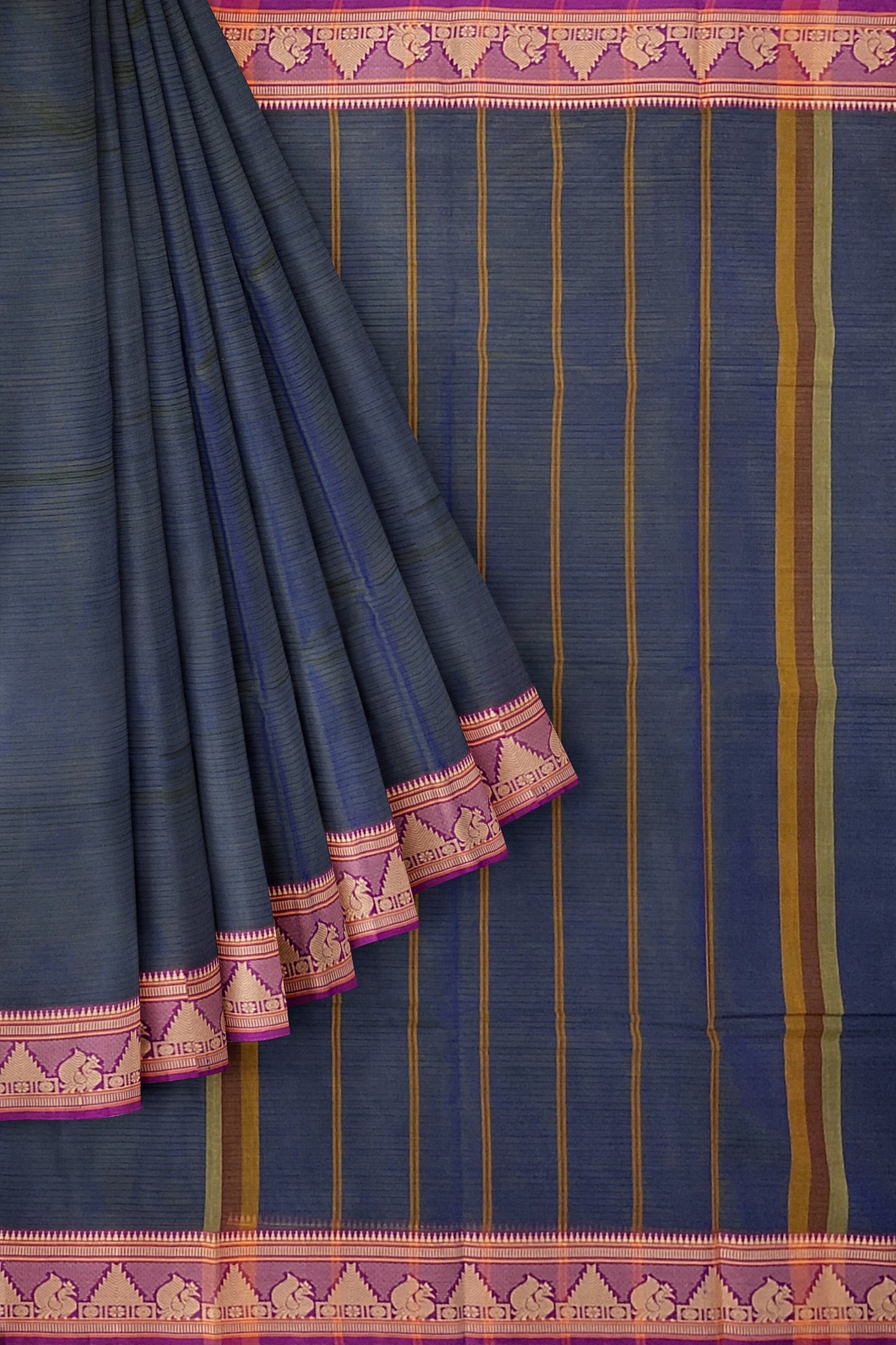 SENSAN Women’s  Kanchi Cotton Saree with Blouse Piece [SKU:784]