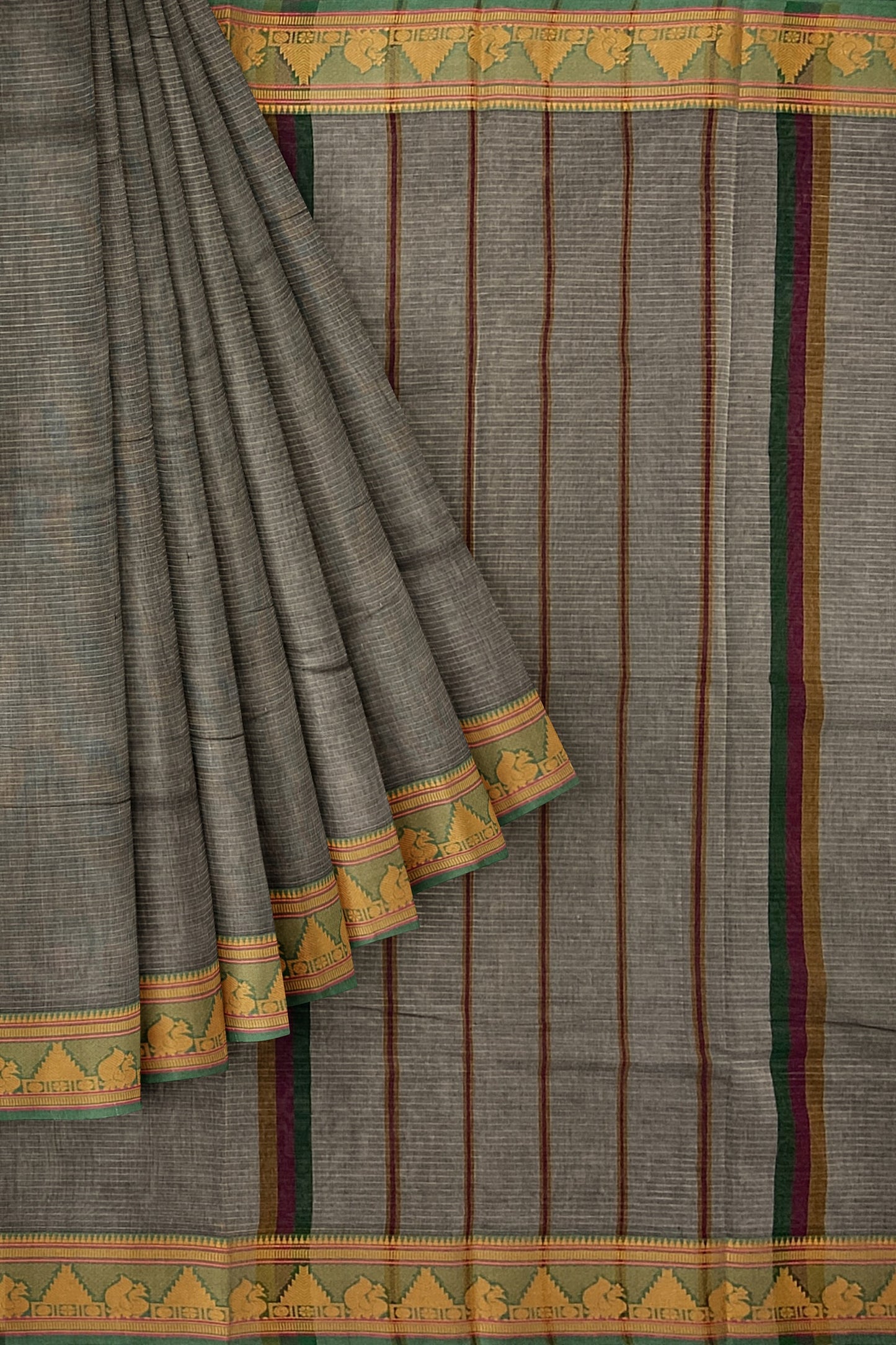 SENSAN Women’s  Kanchi Cotton Saree with Blouse Piece [SKU:784]