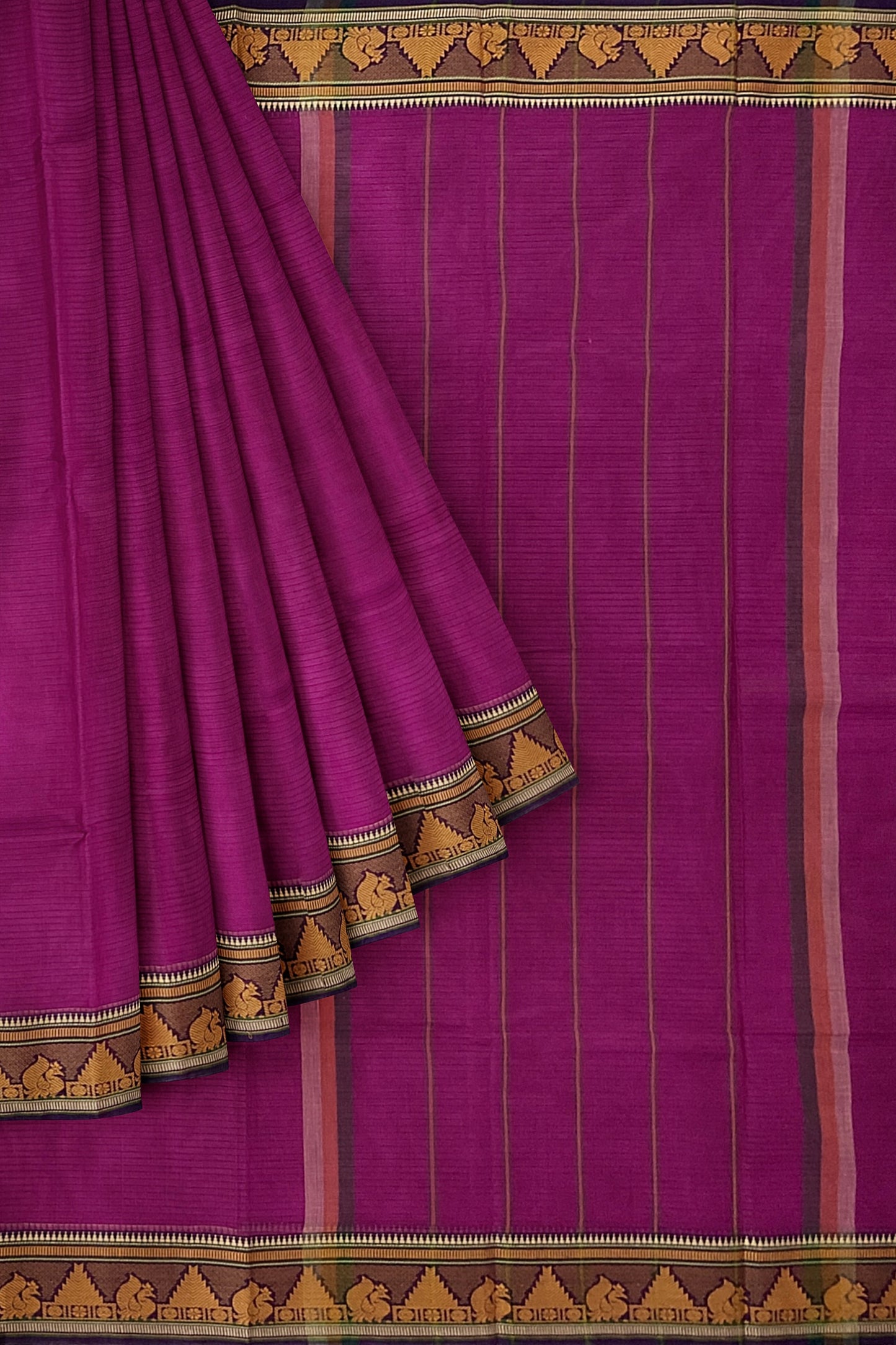 SENSAN Women’s  Kanchi Cotton Saree with Blouse Piece [SKU:784]