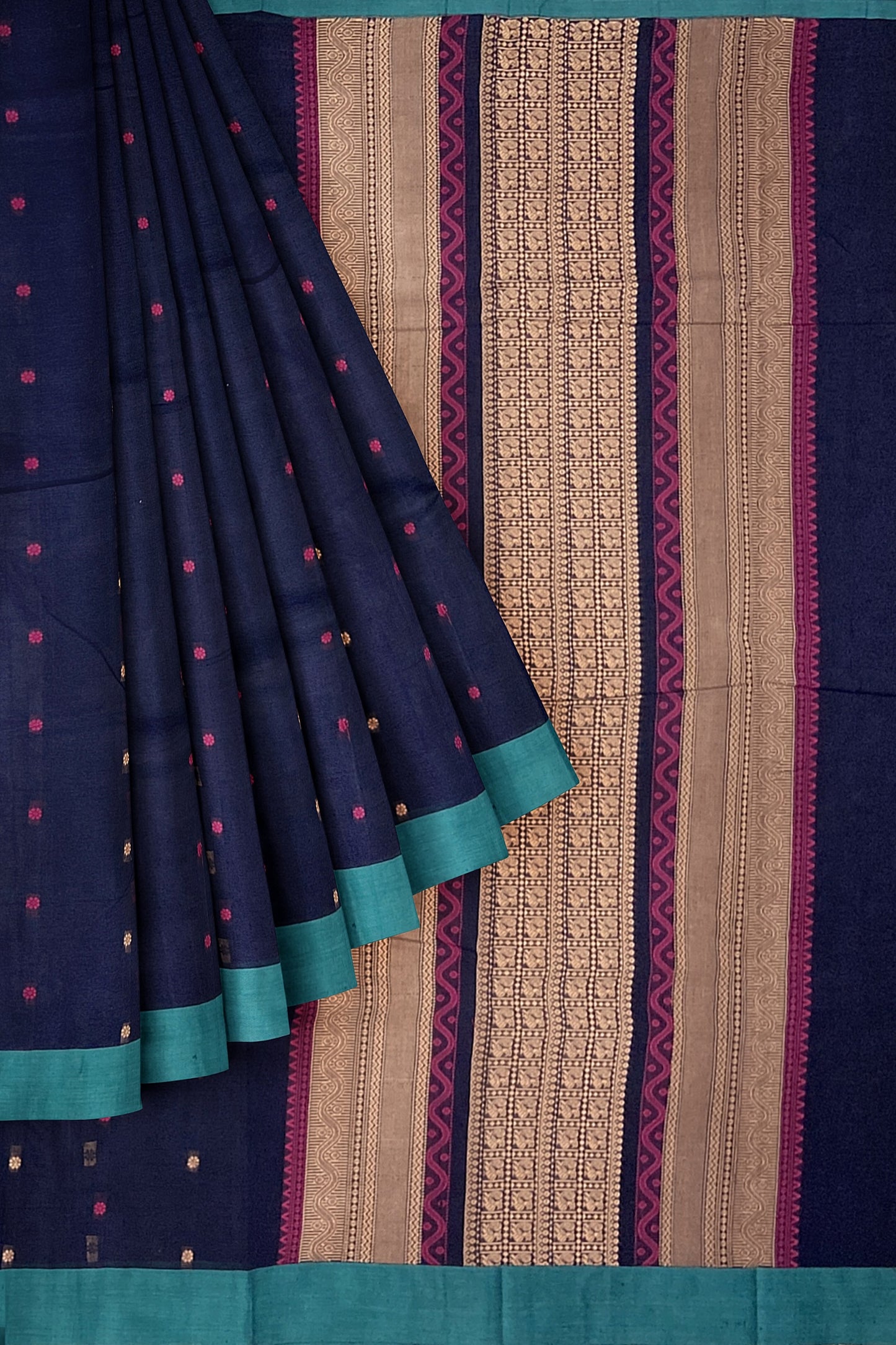 SENSAN Women’s Kanchi Cotton Saree with Blouse Piece [SKU:790]