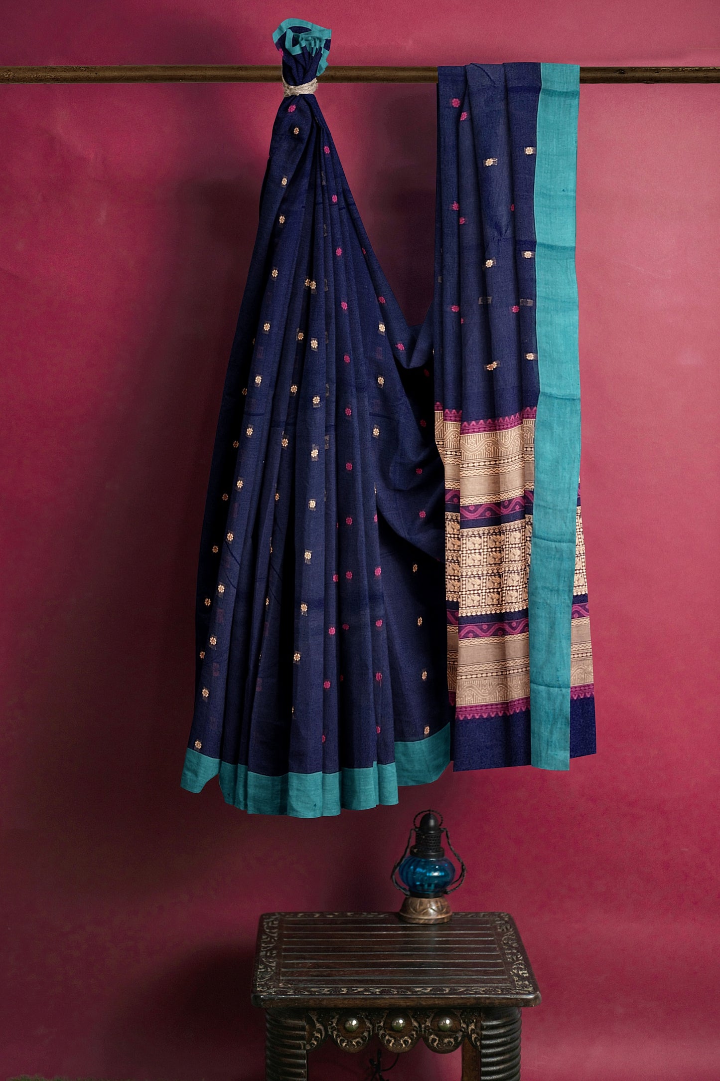 SENSAN Women’s Kanchi Cotton Saree with Blouse Piece [SKU:790]