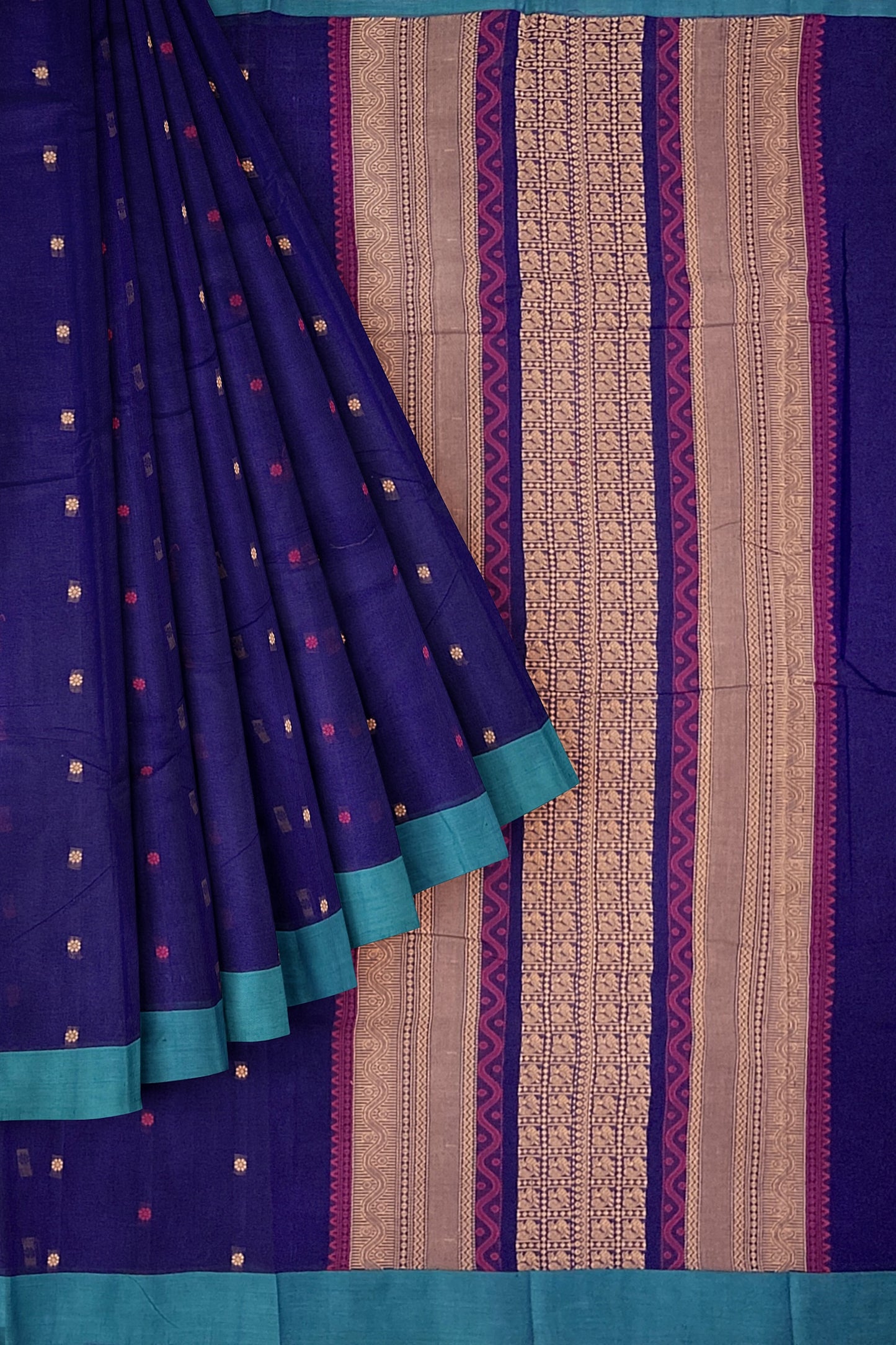 SENSAN Women’s Kanchi Cotton Saree with Blouse Piece [SKU:790]
