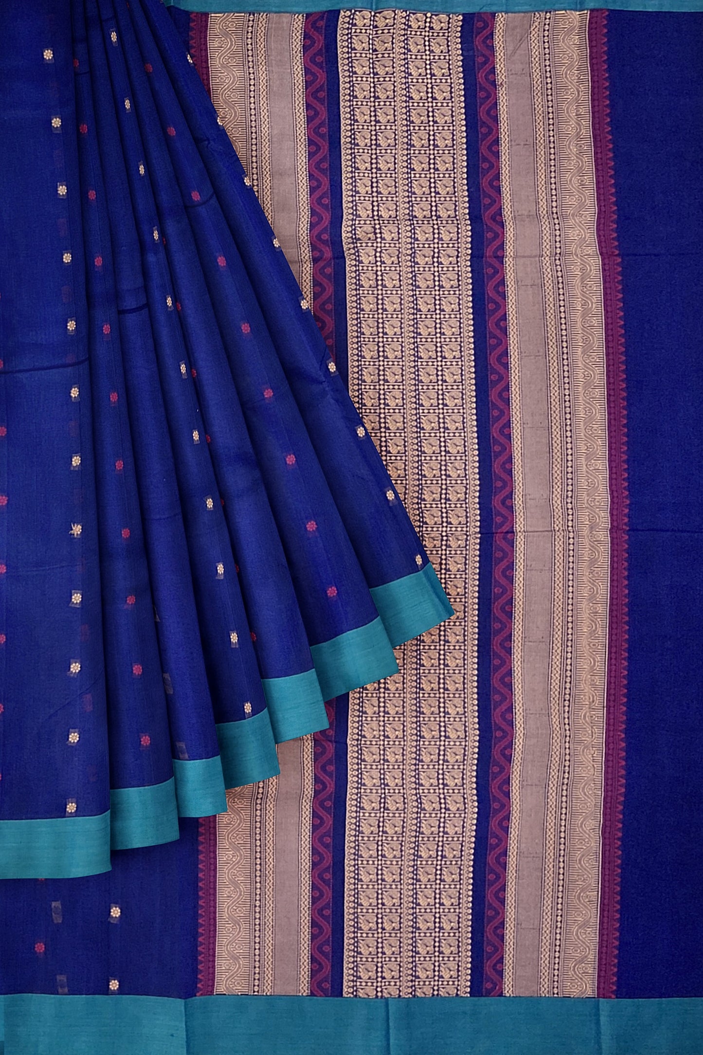 SENSAN Women’s Kanchi Cotton Saree with Blouse Piece [SKU:790]
