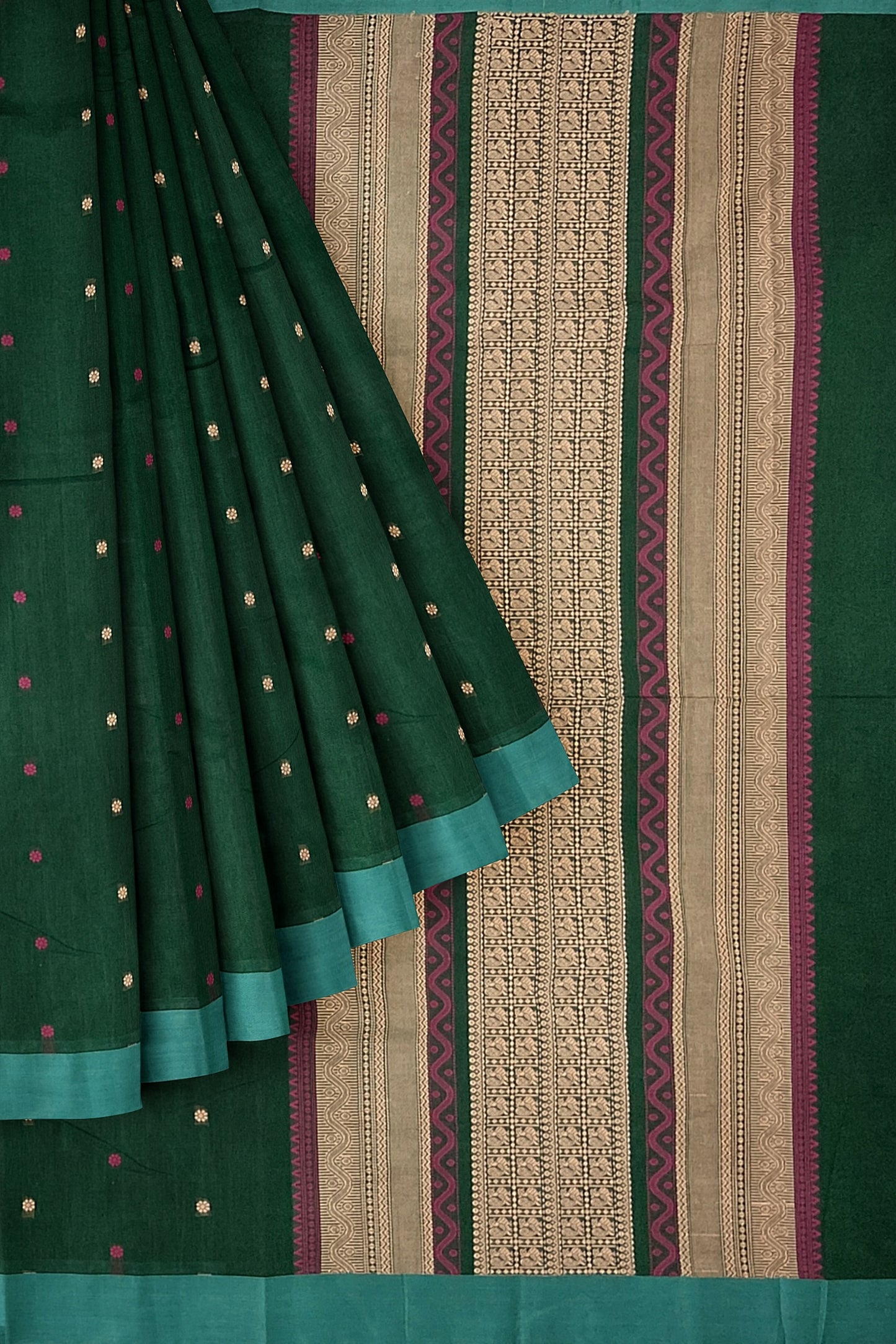 SENSAN Women’s Kanchi Cotton Saree with Blouse Piece [SKU:790]