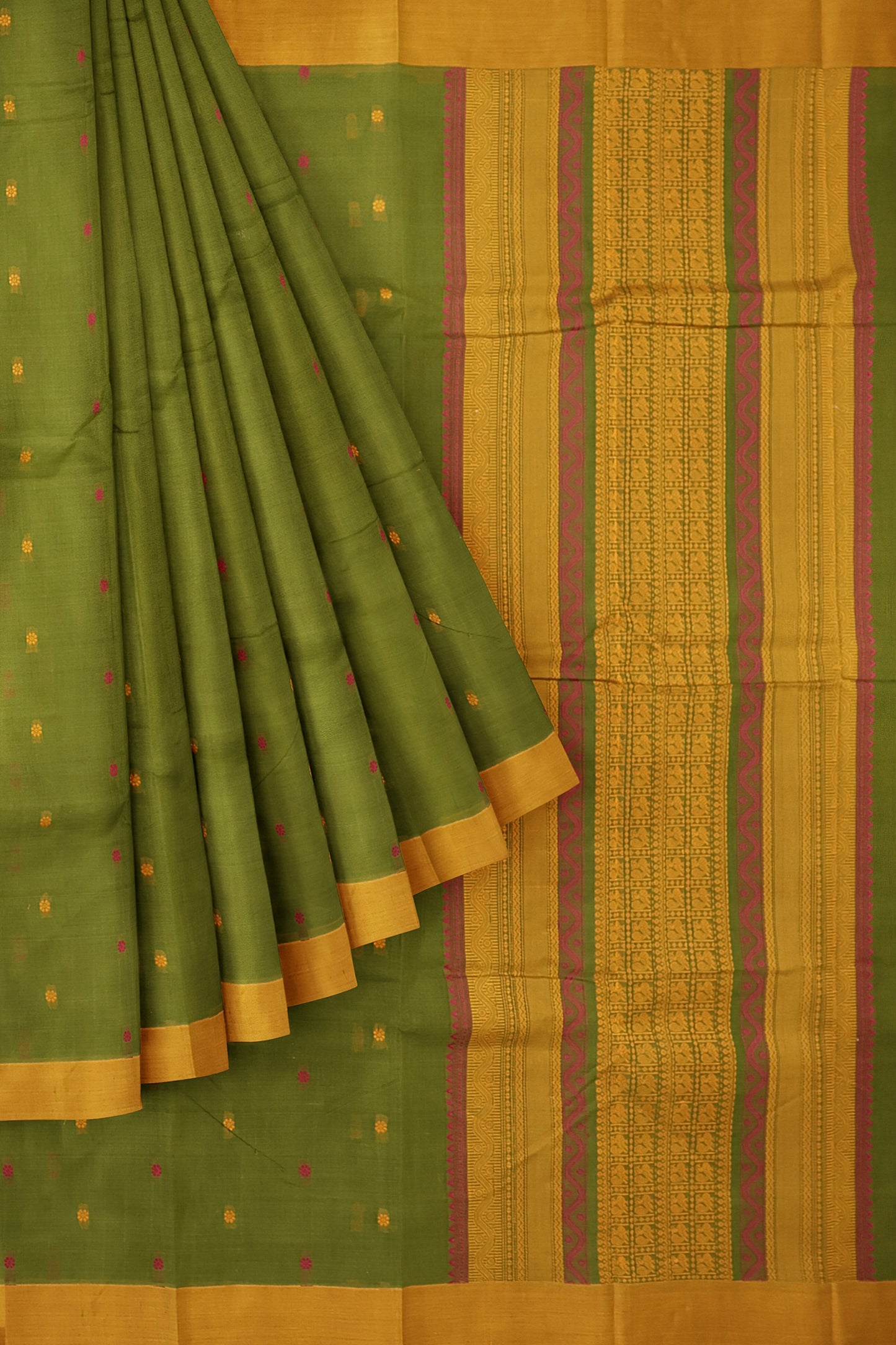 SENSAN Women’s Kanchi Cotton Saree with Blouse Piece [SKU:790]
