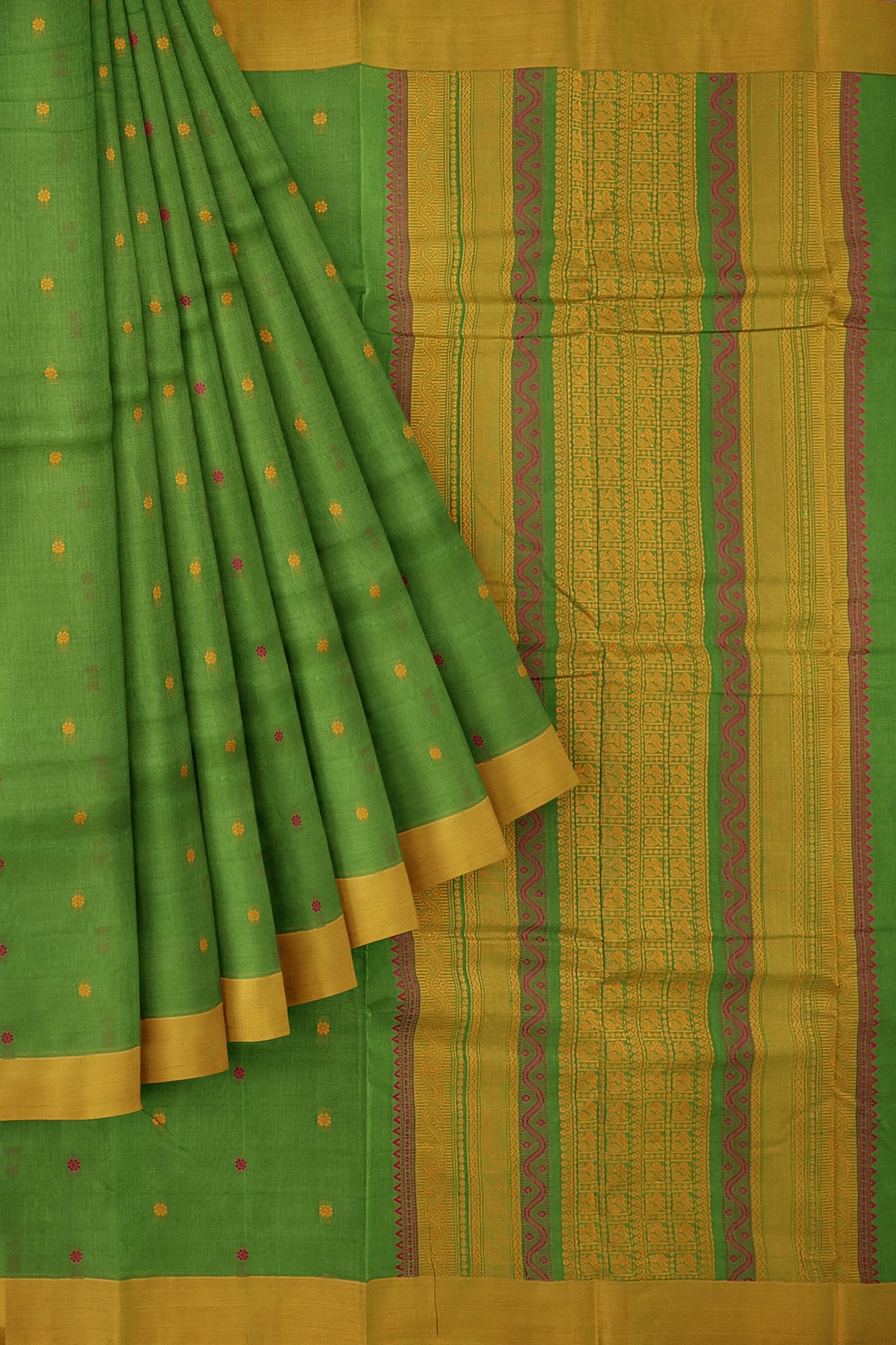 SENSAN Women’s Kanchi Cotton Saree with Blouse Piece [SKU:790]