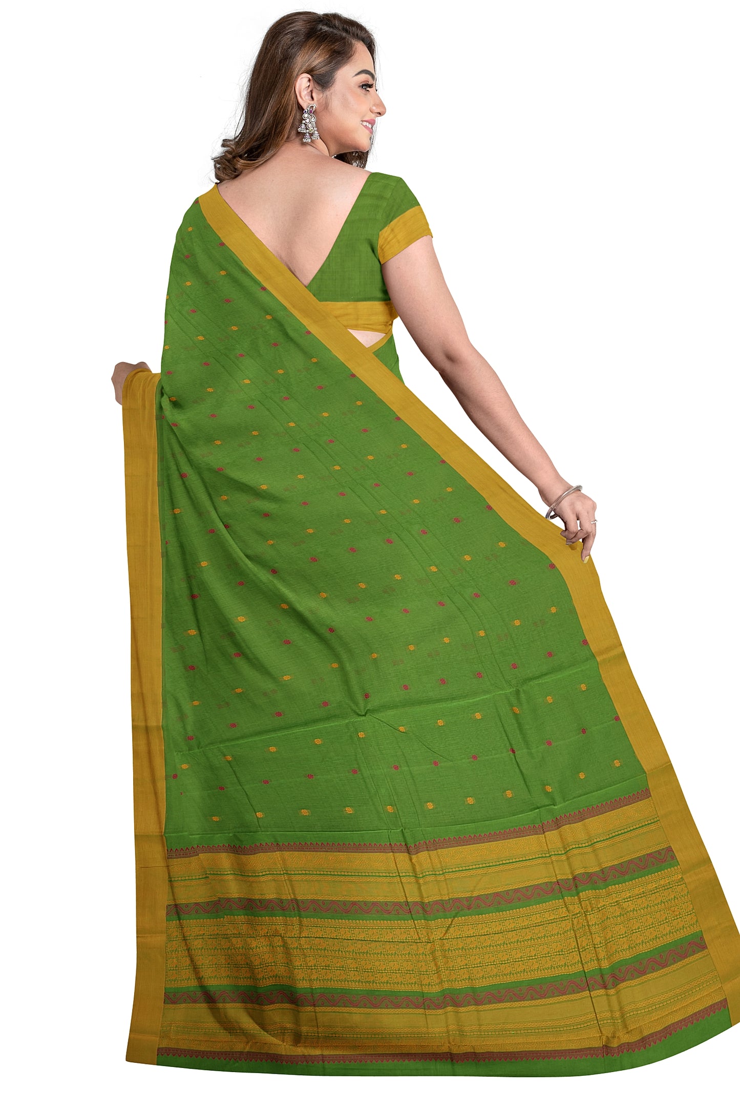 SENSAN Women’s Kanchi Cotton Saree with Blouse Piece [SKU:790]