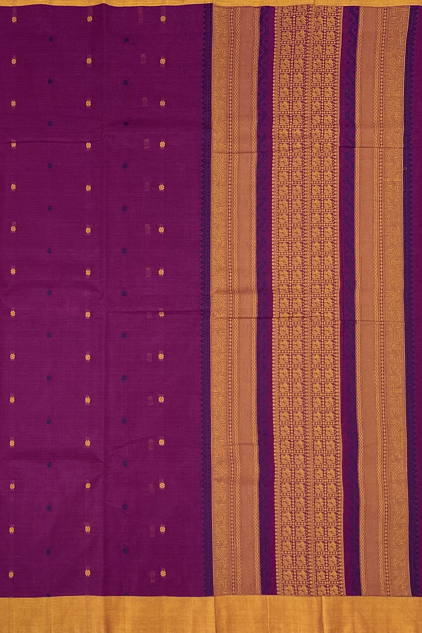 SENSAN Women’s Kanchi Cotton Saree with Blouse Piece [SKU:790]