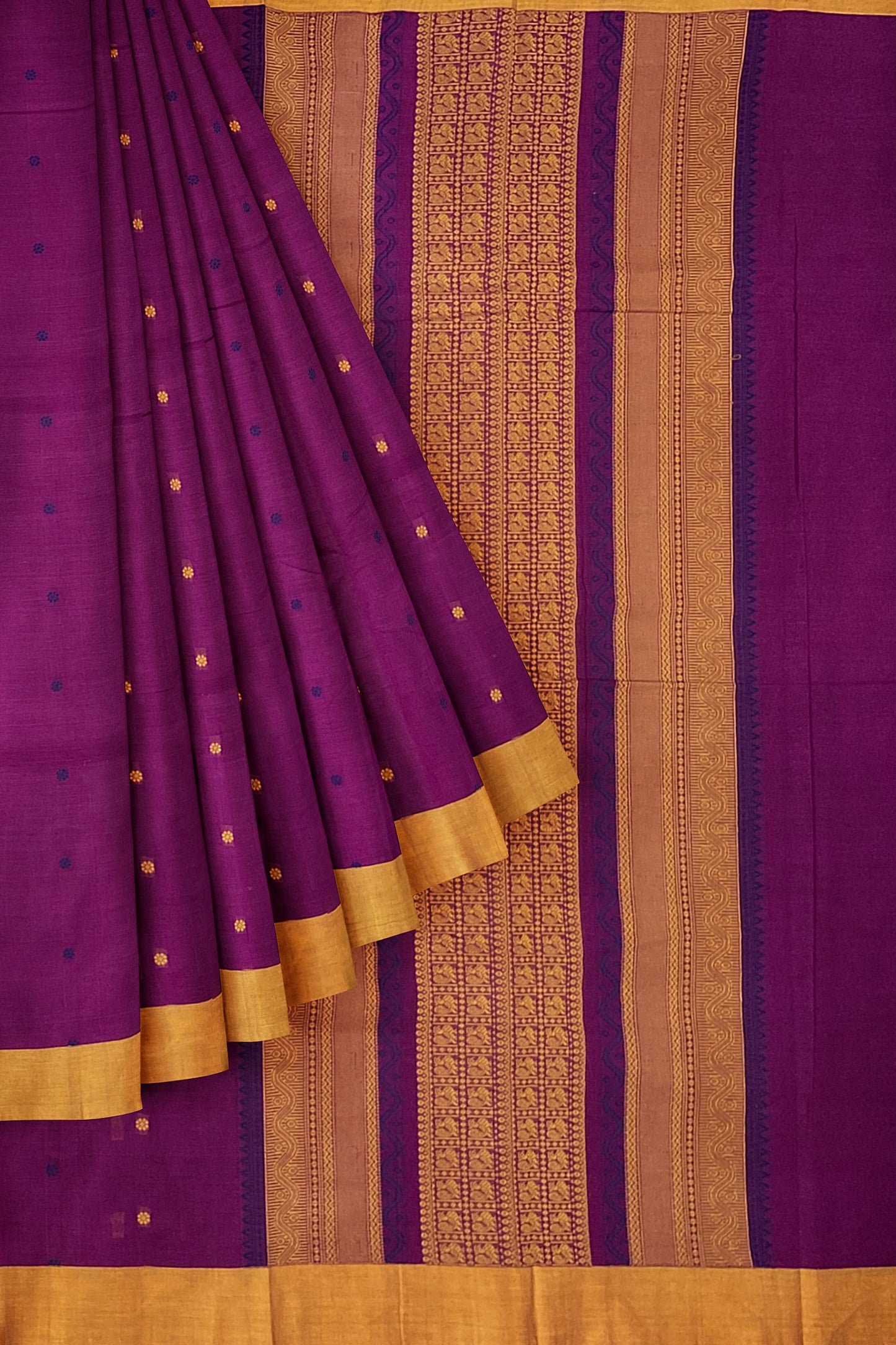 SENSAN Women’s Kanchi Cotton Saree with Blouse Piece [SKU:790]