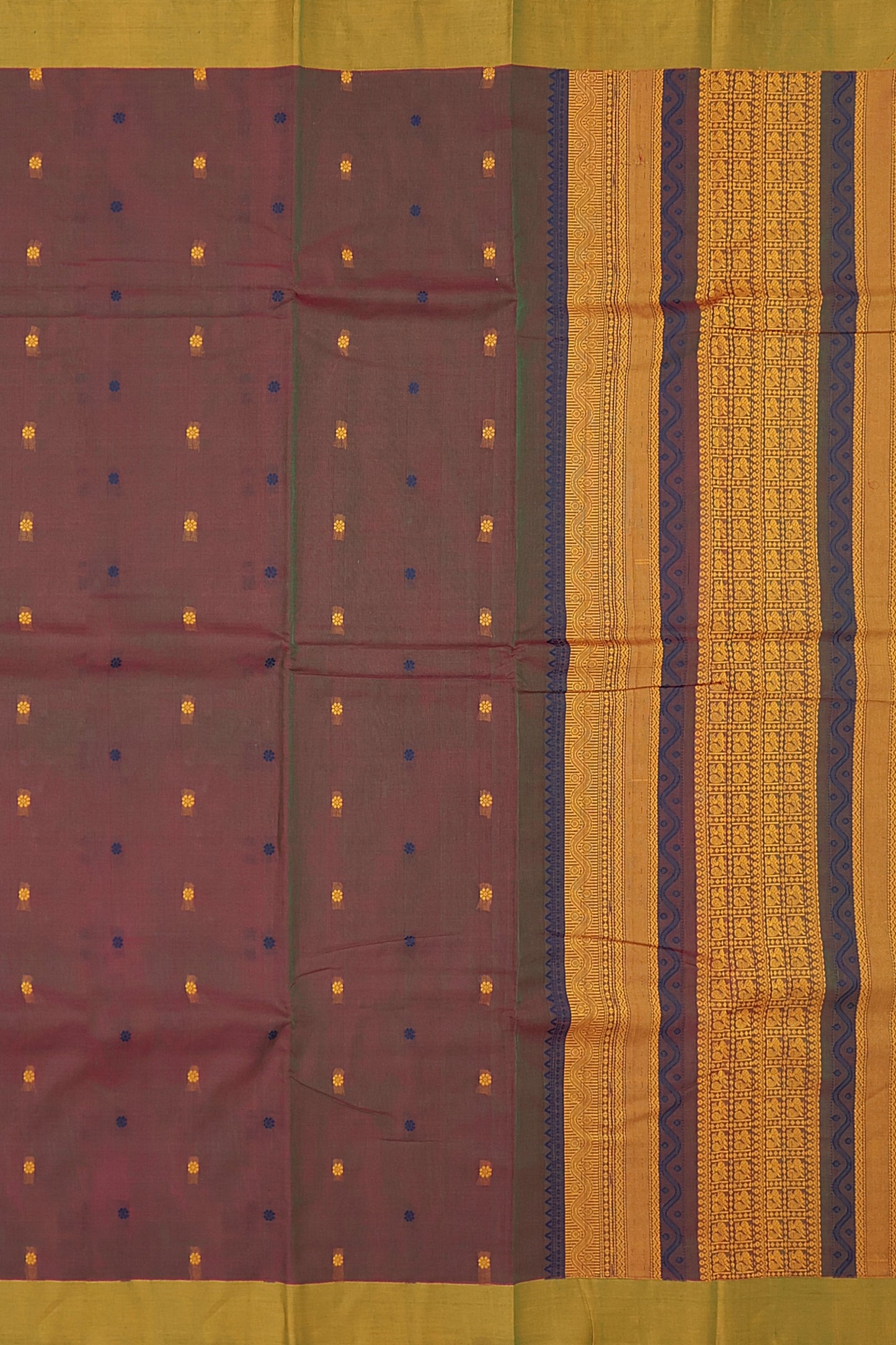 SENSAN Women’s Kanchi Cotton Saree with Blouse Piece [SKU:790]