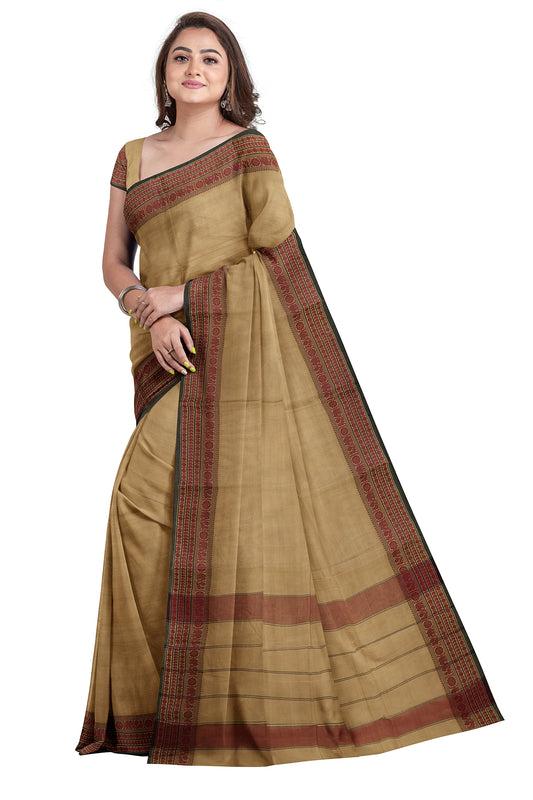 SENSAN Women’s  Kanchi Cotton Saree with Blouse Piece [SKU:797]