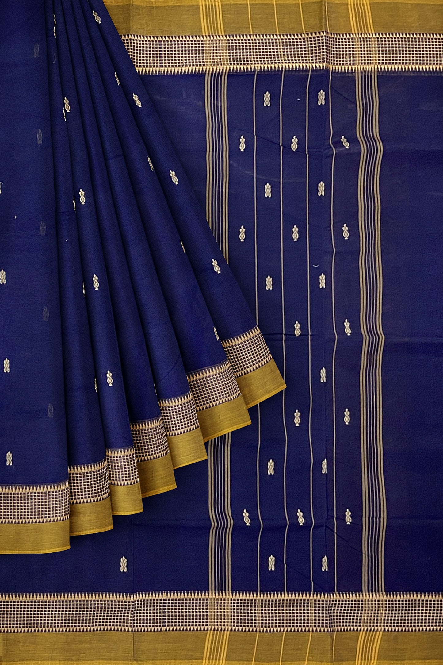 SENSAN Women’s Handloom Chettinad Cotton Saree without Blouse Piece [SKU:4012]